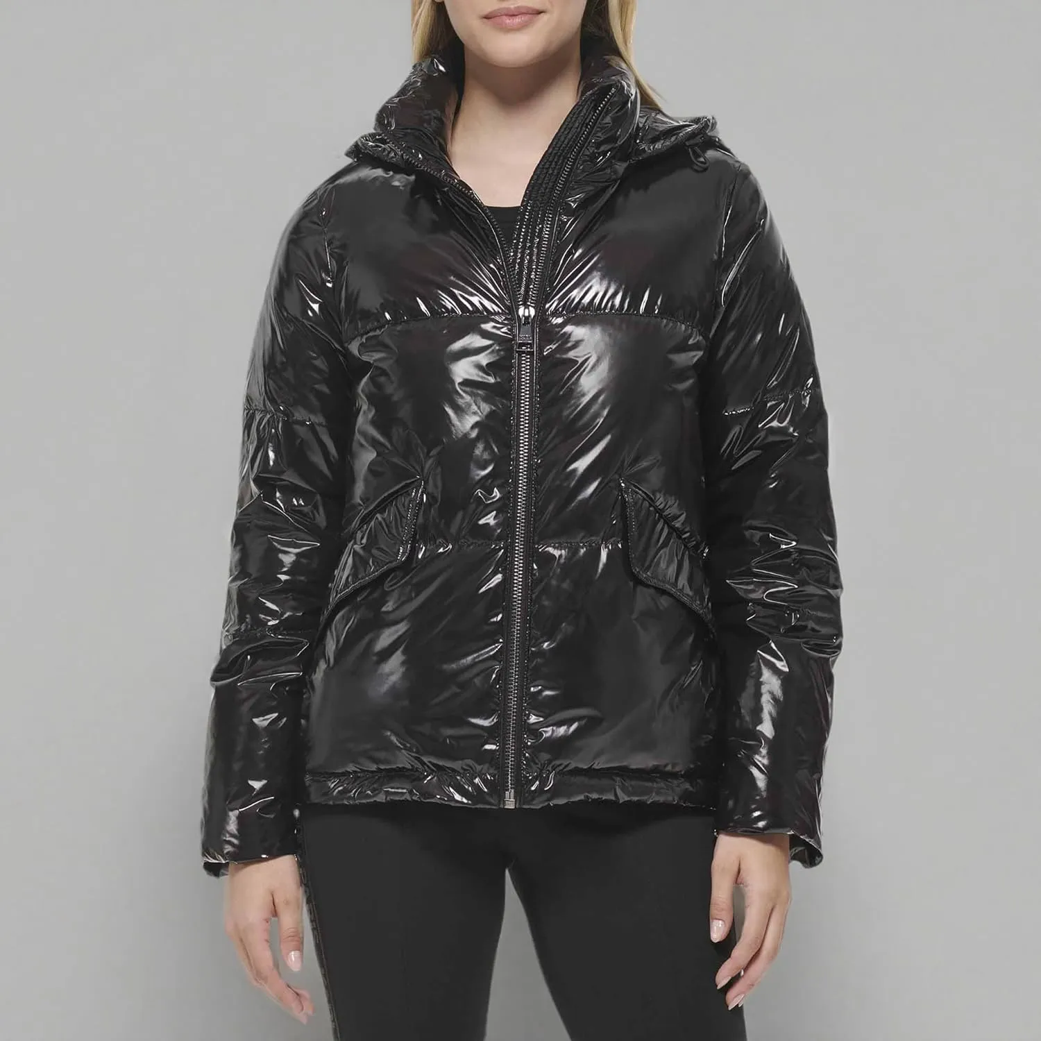 Karl Lagerfeld Paris Women's Short Puffer