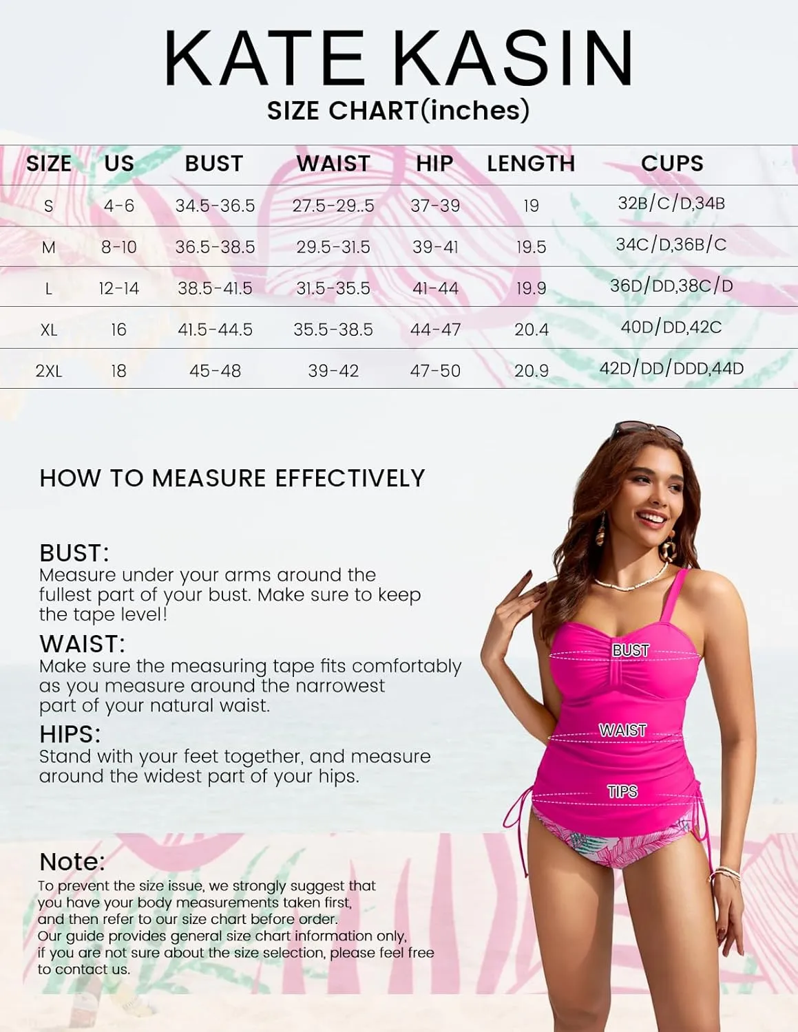 Kate Kasin Tankini Swimsuits for Women Tummy Control Bathing Suits Two Piece Ruched Drawstring Swimwear Swim Top with Bottom