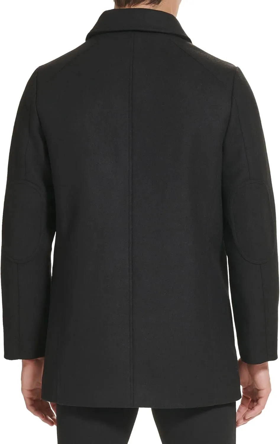 Kenneth Cole Men's Double Breasted Bib Peacoat