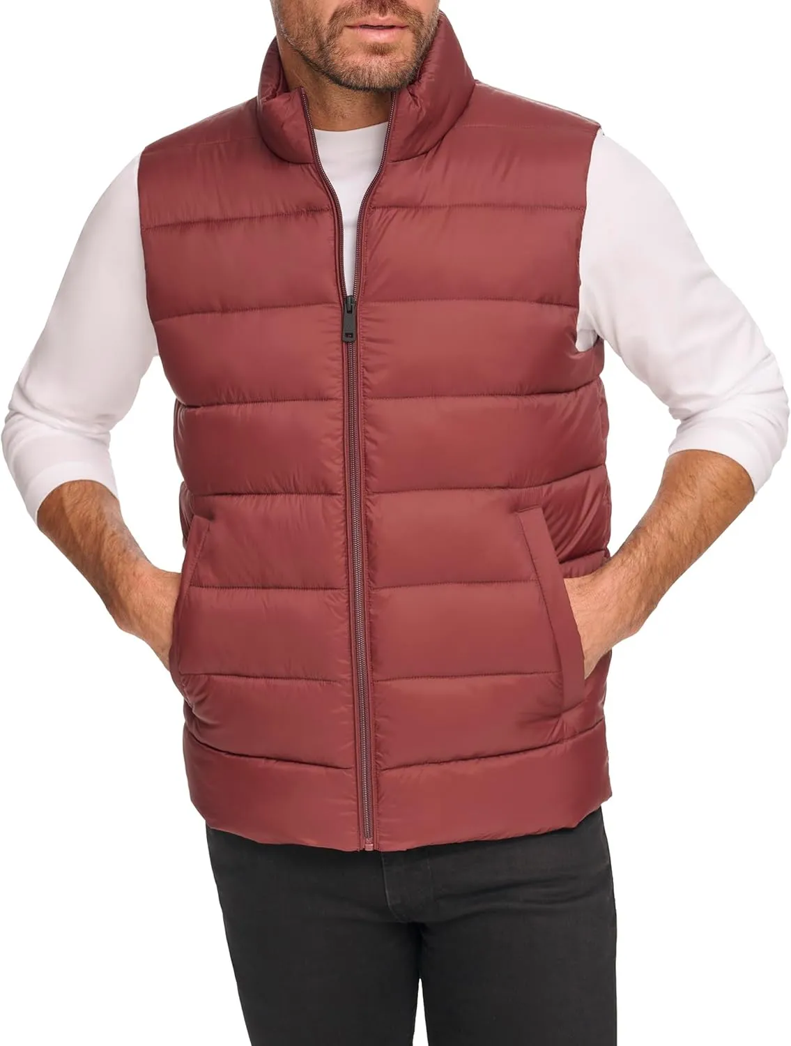 Kenneth Cole Men's Legacy Stand Collar Puffer Jacket