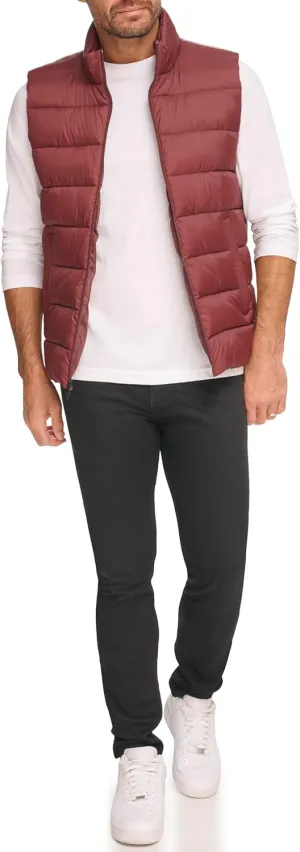 Kenneth Cole Men's Legacy Stand Collar Puffer Jacket