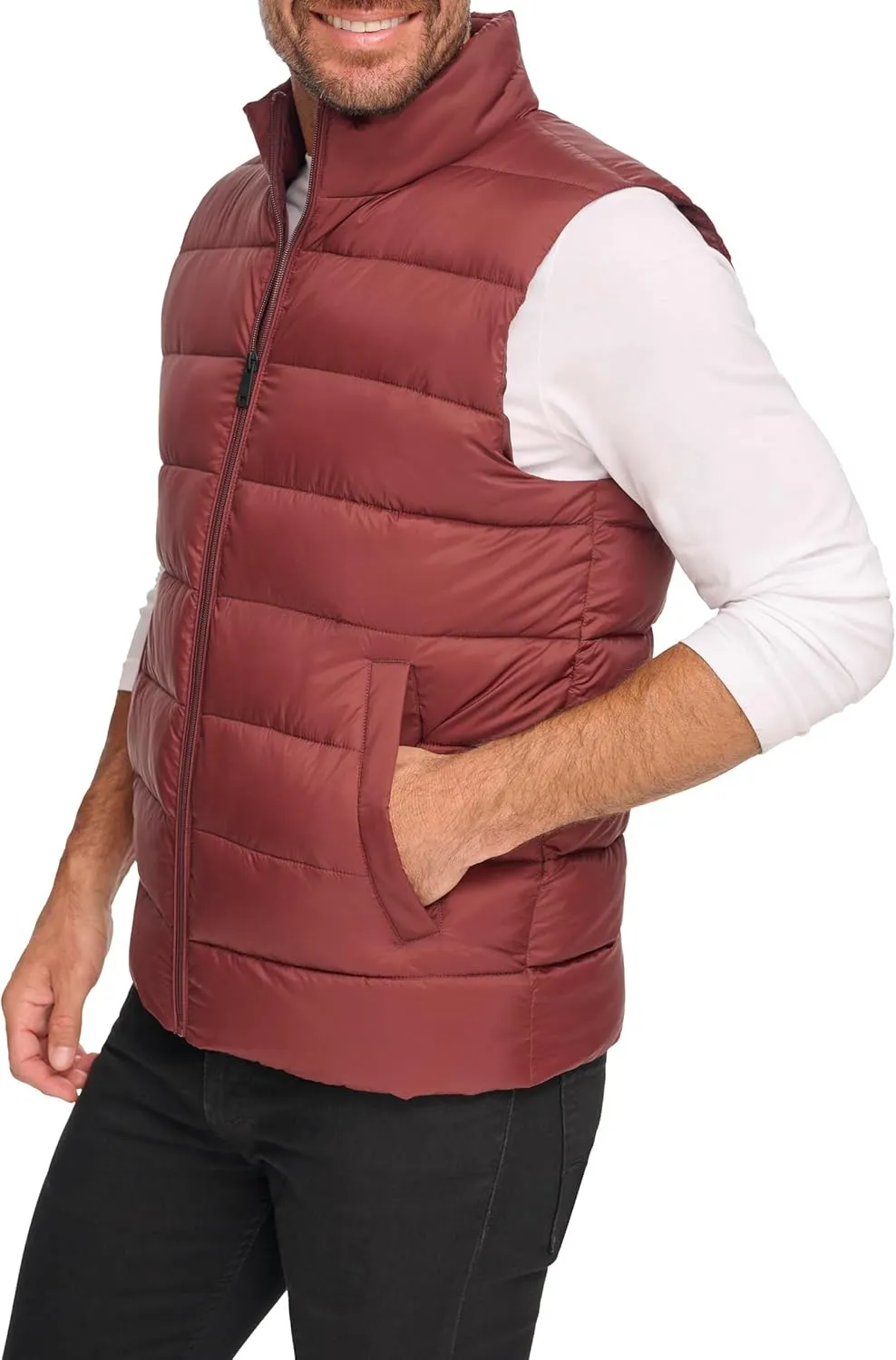 Kenneth Cole Men's Legacy Stand Collar Puffer Jacket