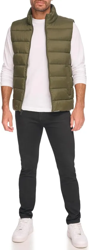 Kenneth Cole Men's Legacy Stand Collar Puffer Jacket