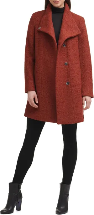Kenneth Cole Women's Wool Blend Boucle Coat