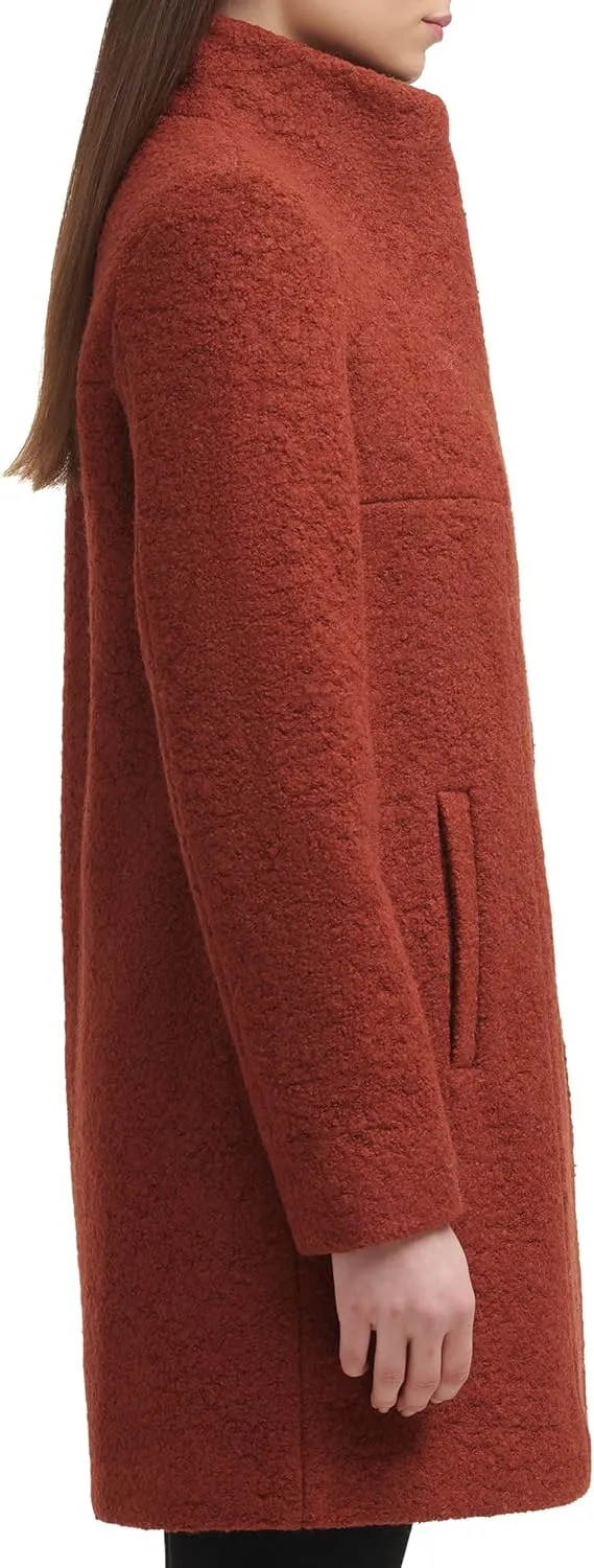 Kenneth Cole Women's Wool Blend Boucle Coat