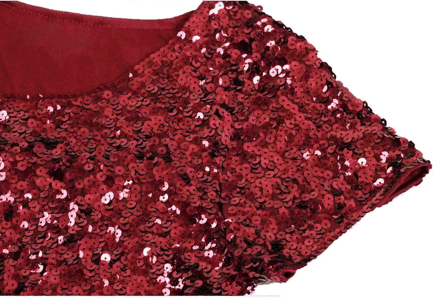 MANER Womens Full Sequin Tops Glitter Party Shirt Short Sleeve Sparkle Blouses S-4X