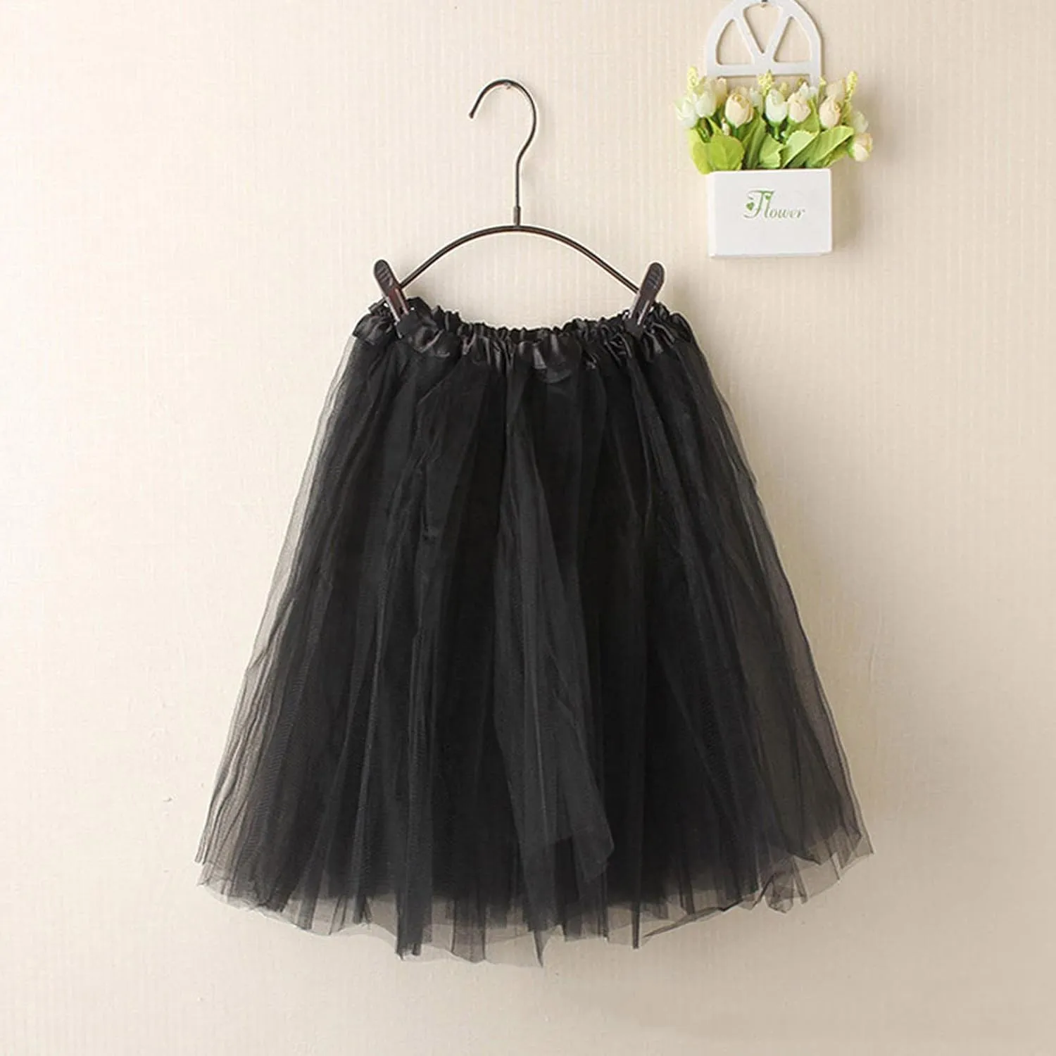 Mini Skirts for Women Multi Layer Mesh A-Line Mesh Elastic High Waisted Short Skirts Summer Beach Pleated Dress