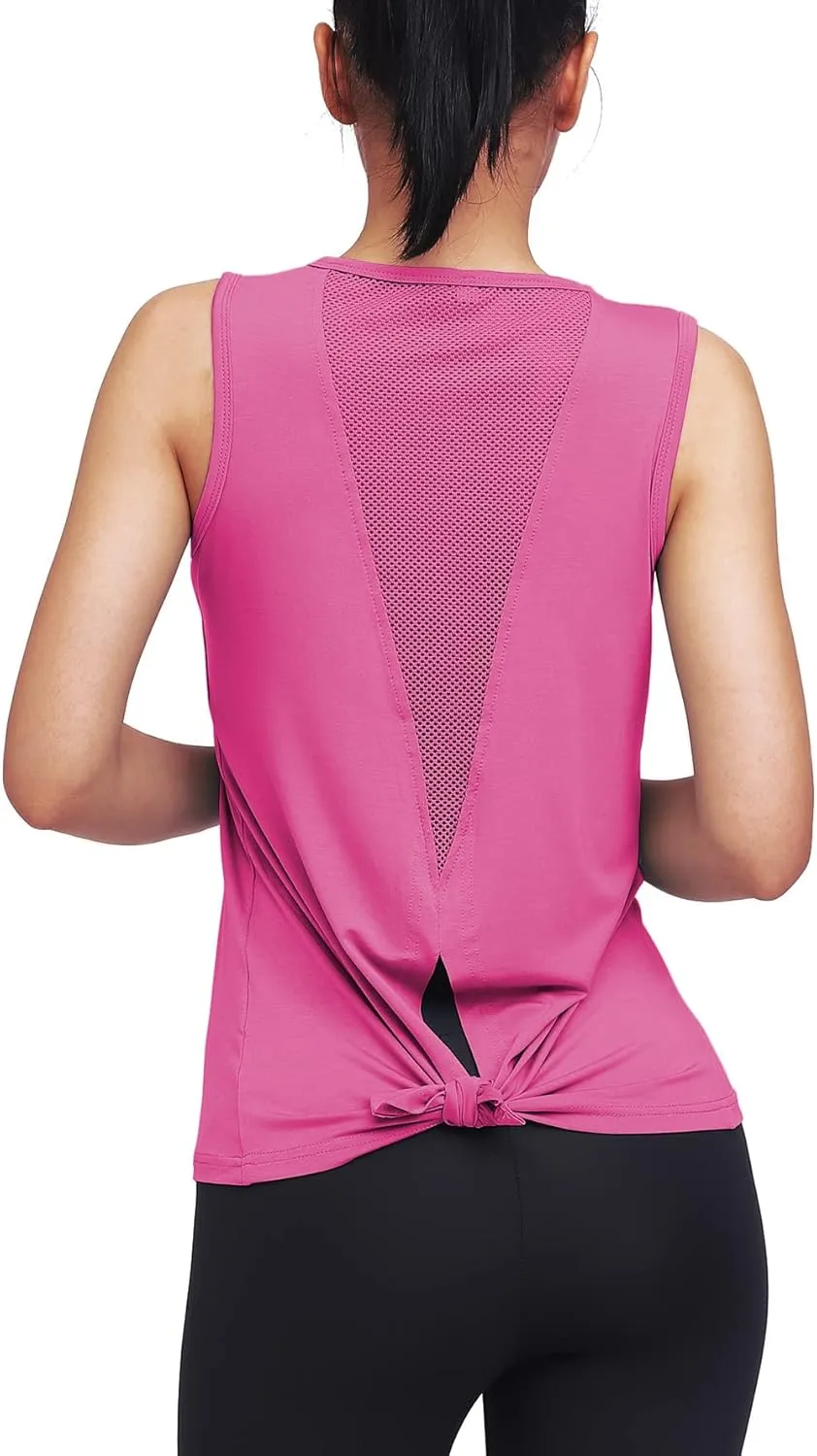 Mippo Workout Tops for Women Yoga Tank Tops Muscle Tank Athletic Shirs Workout Clothes