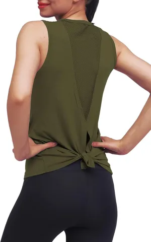 Mippo Workout Tops for Women Yoga Tank Tops Muscle Tank Athletic Shirs Workout Clothes