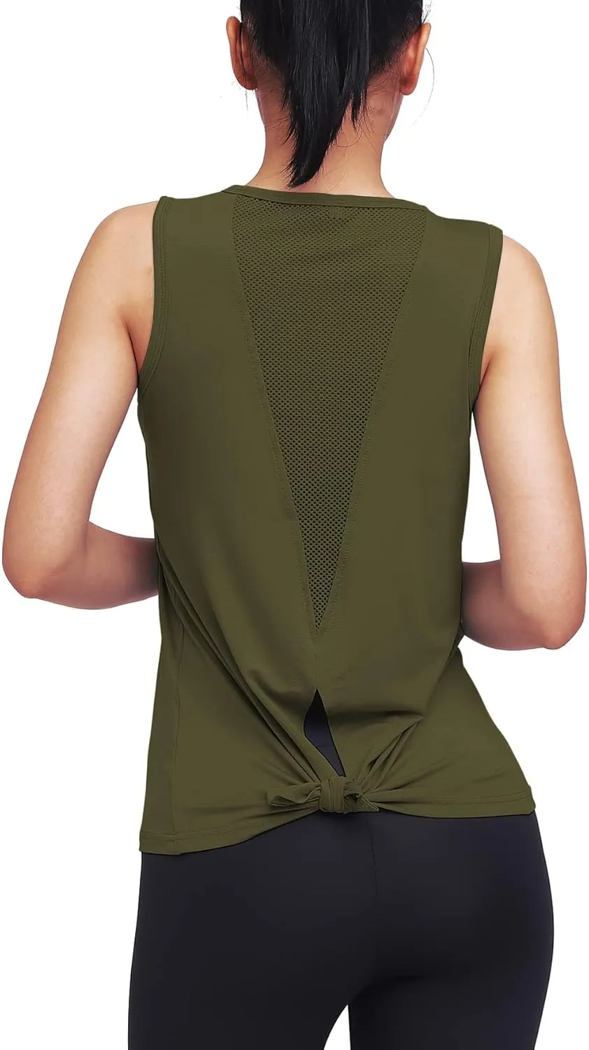 Mippo Workout Tops for Women Yoga Tank Tops Muscle Tank Athletic Shirs Workout Clothes