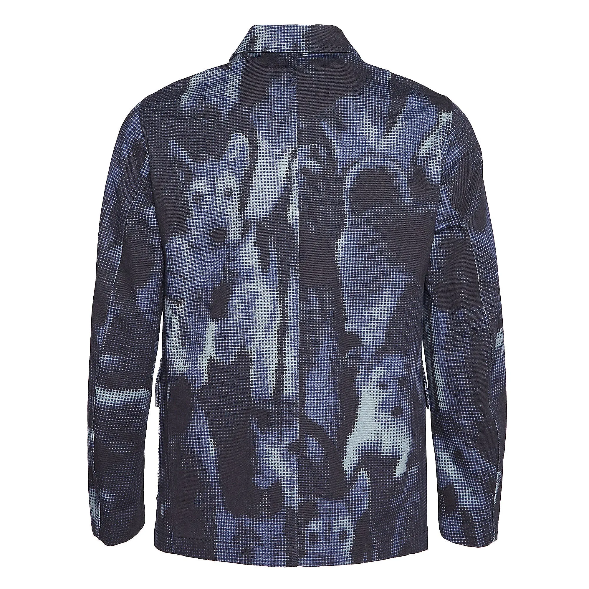 Overdyed Printed Cotton Drill Blouson