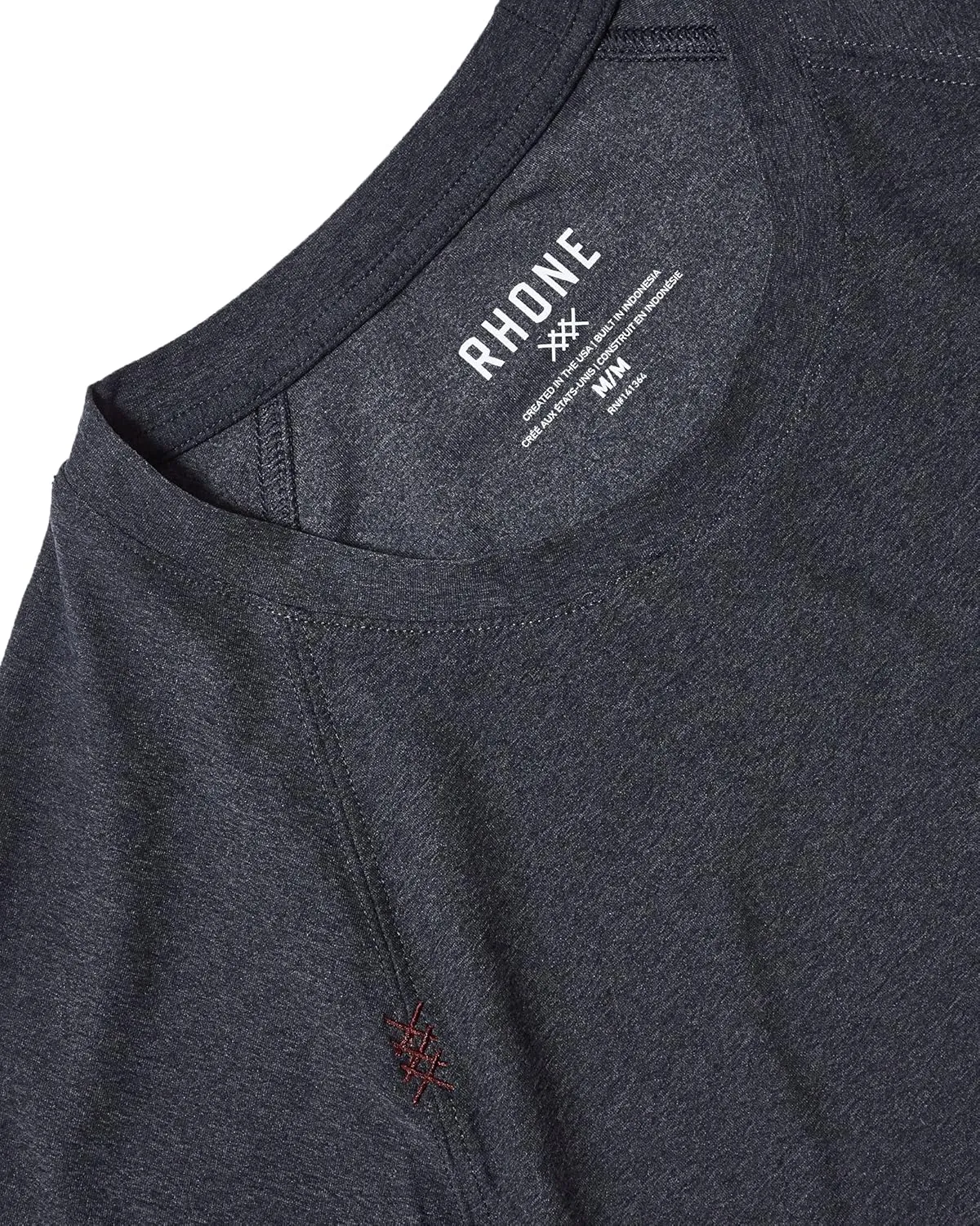 Rhone Reign Mens Long Sleeve Workout Shirts, Anti-Odor, Quick Dry Mens Gym Shirts, UPF 50 