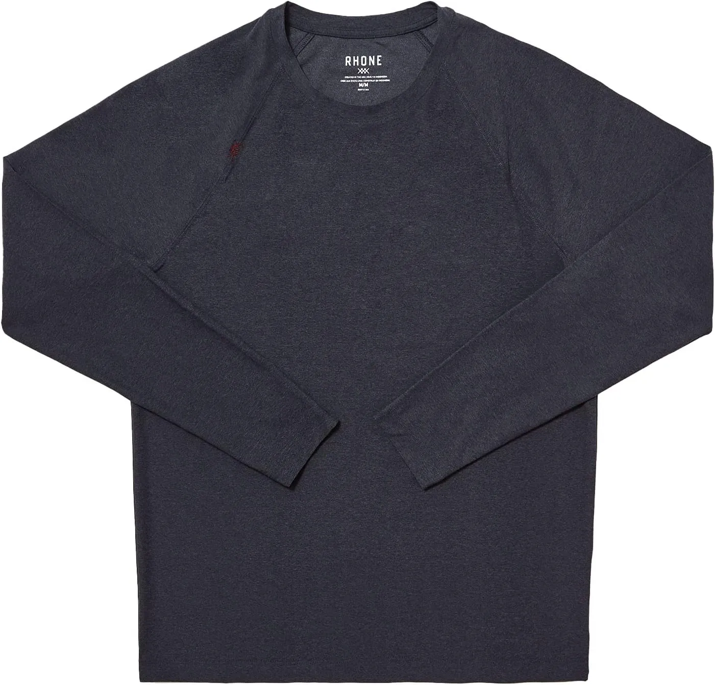 Rhone Reign Mens Long Sleeve Workout Shirts, Anti-Odor, Quick Dry Mens Gym Shirts, UPF 50 