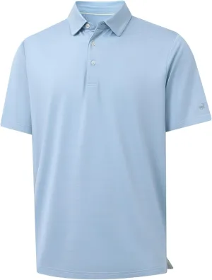 Rouen Polo Shirts for Men Dry Fit Performance Moisture Wicking Casual Jacquard Heather Collared Mens Golf Shirts Short Sleeve