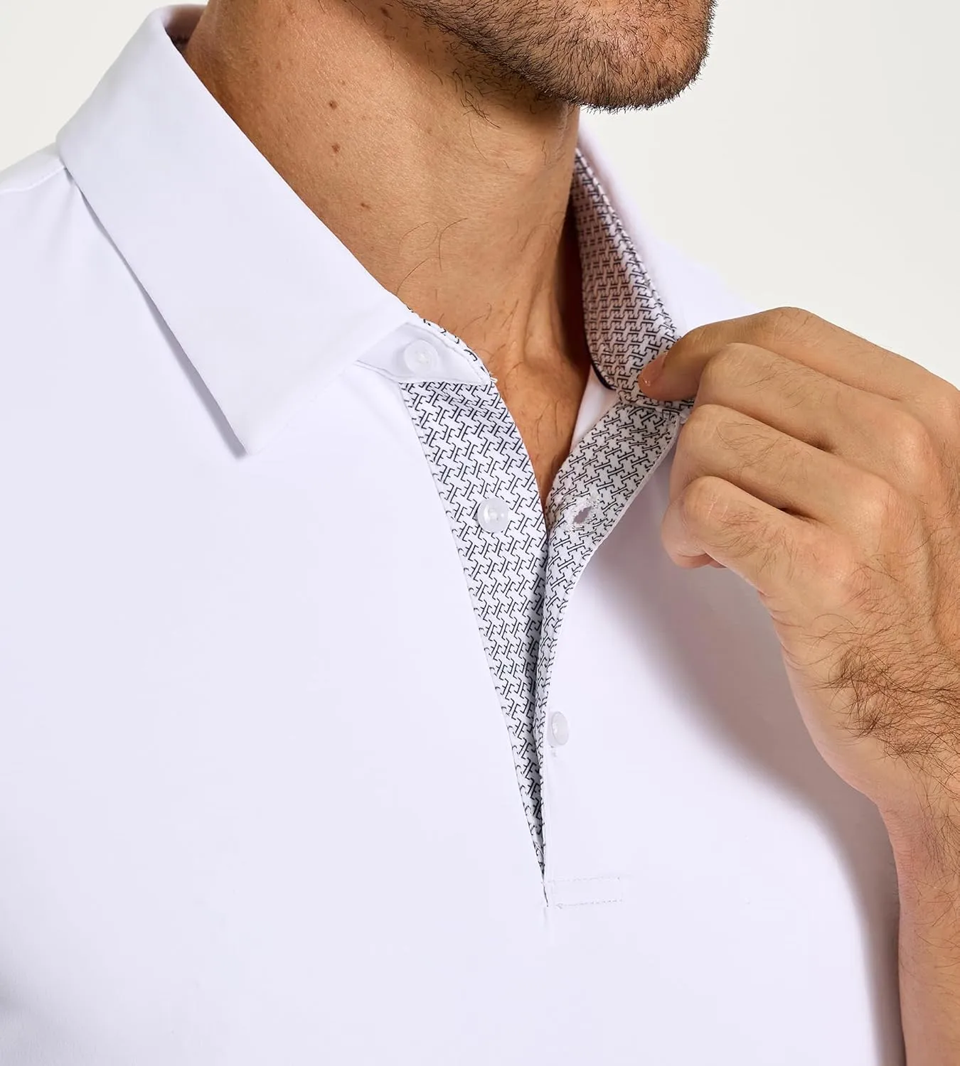SAMERM Golf Shirts for Men Dry Fit Short Sleeve Moisture Wicking Casual Solid Stylish Mens Polo Shirts