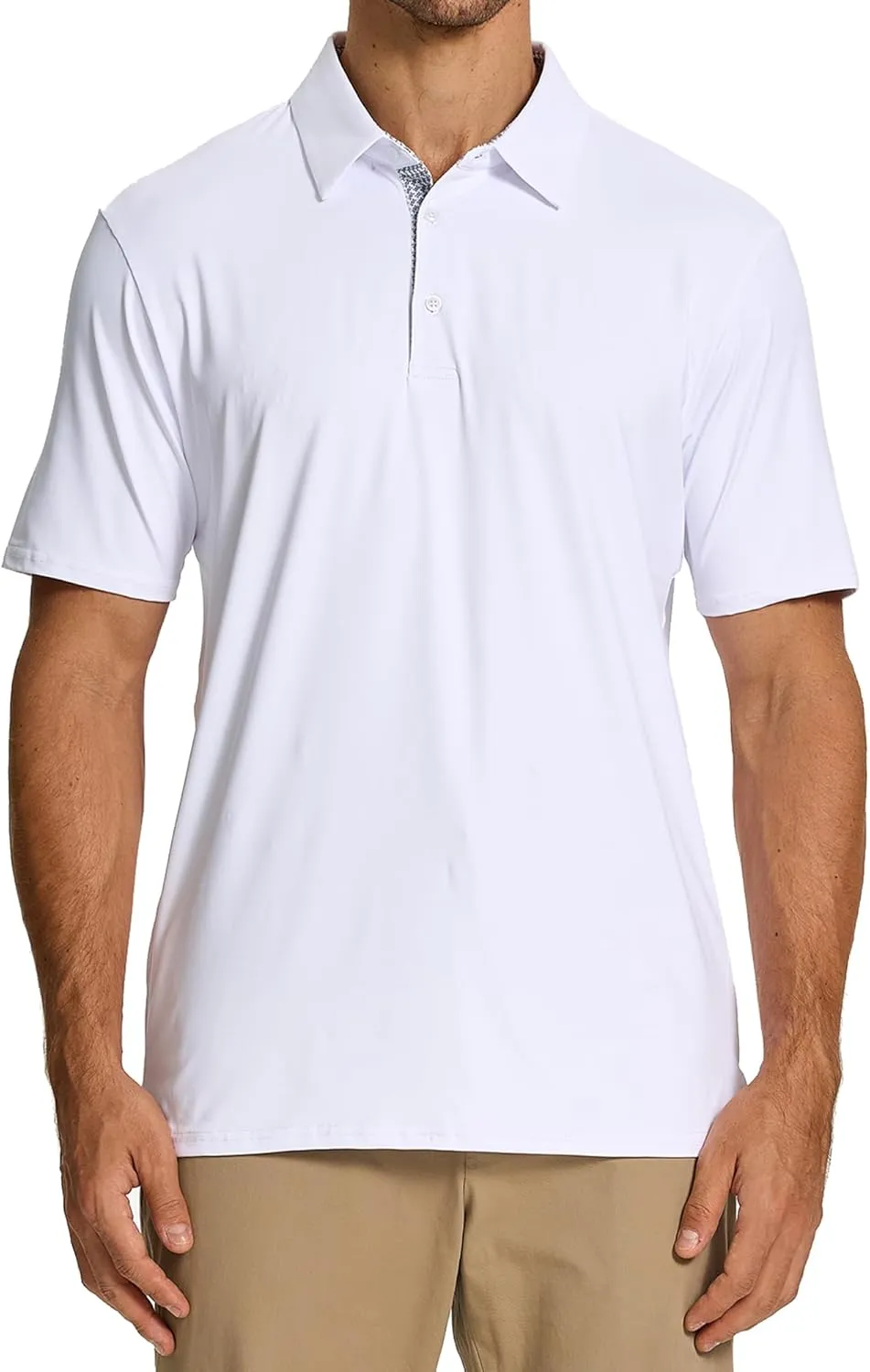 SAMERM Golf Shirts for Men Dry Fit Short Sleeve Moisture Wicking Casual Solid Stylish Mens Polo Shirts