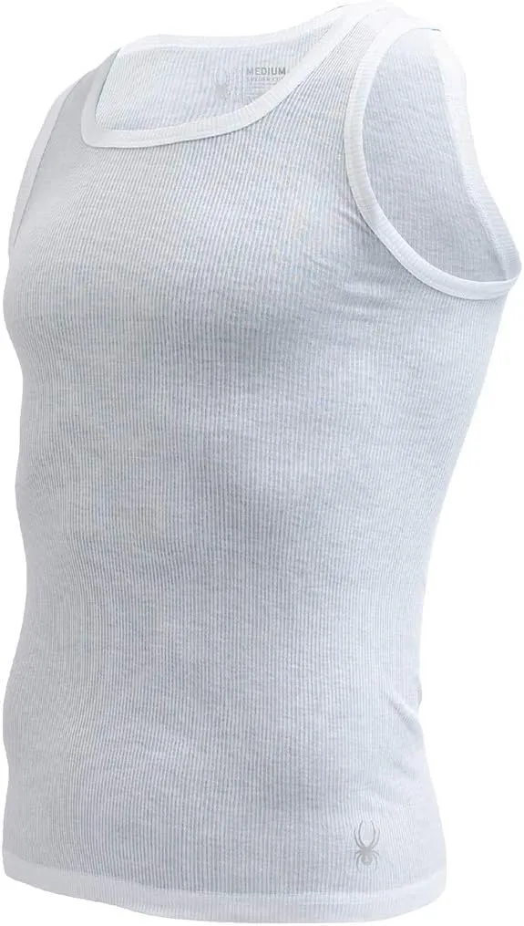 Spyder Pro-Cotton A-Shirts White 8 Multi-Pack Tank Top A Shirts (8 Count) (Medium)