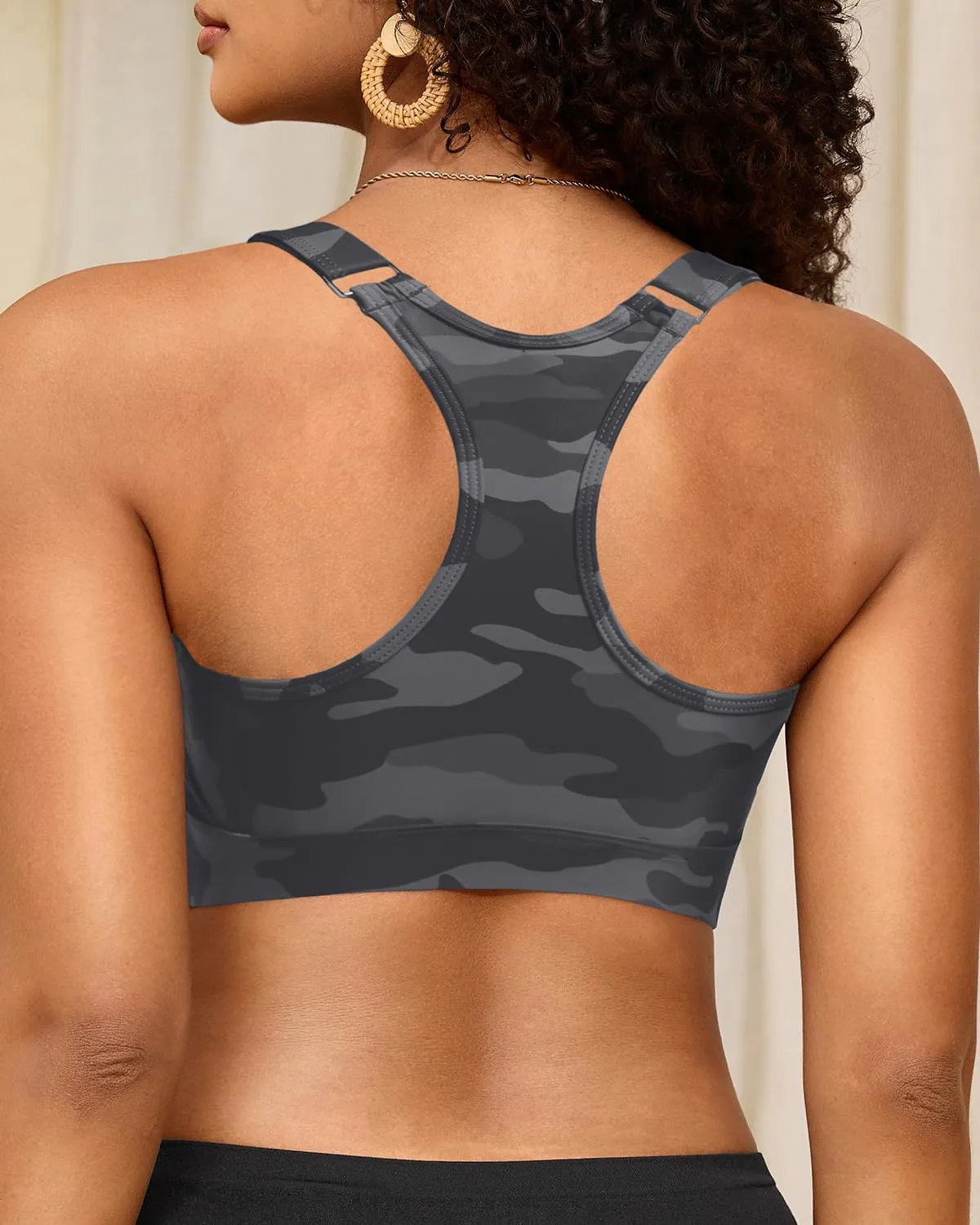 Tempt Me Women Sports Bra Bikini Tops Racerback Bathing Suits Top Padded Swim Tops Only