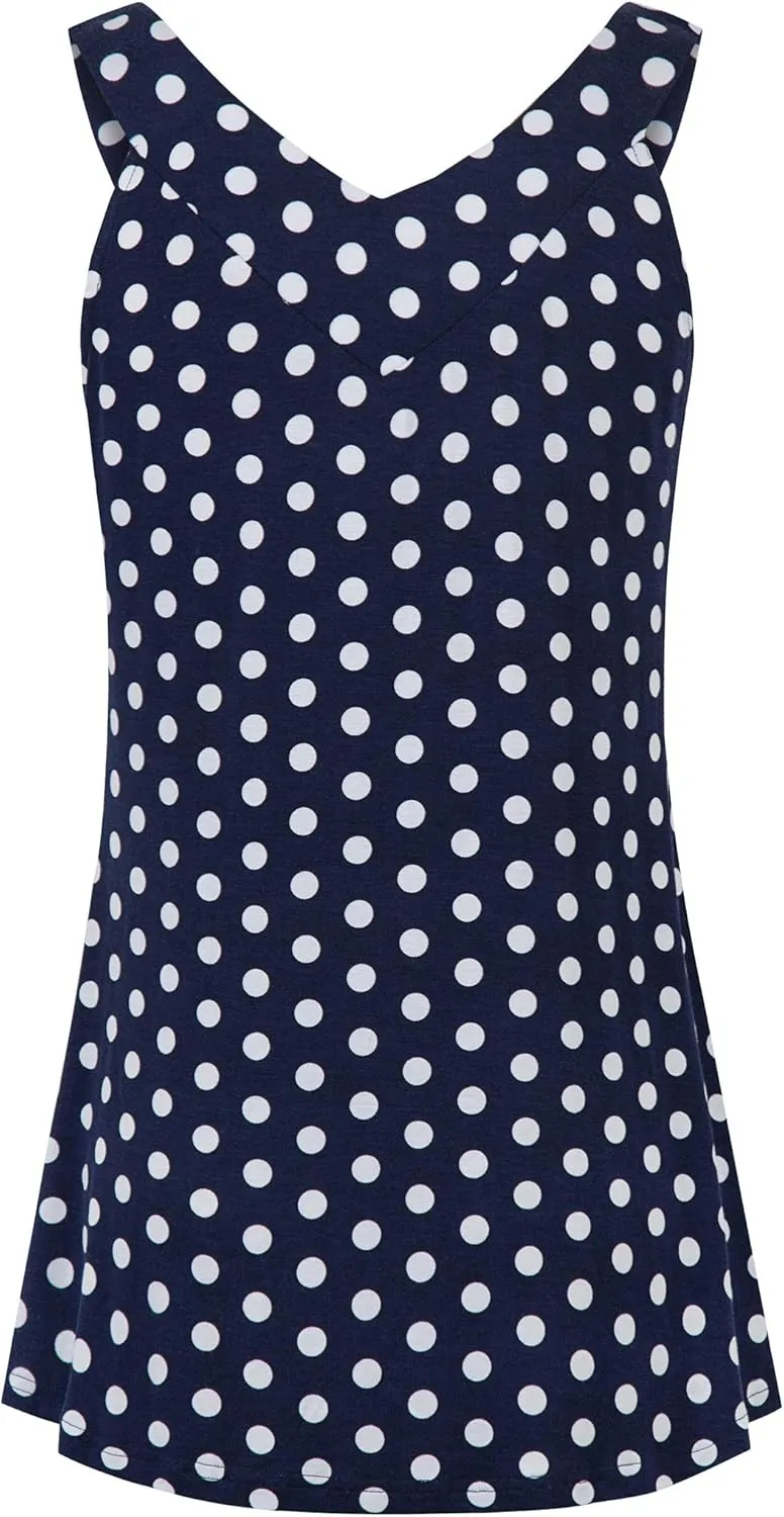 Tencole Womens Tank Tops Summer Casual Sleeveless Tunic Shirts V Neck Loose Blouses