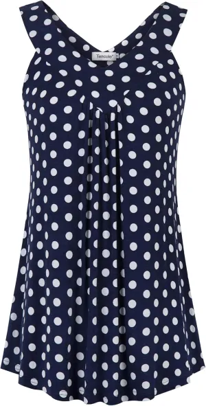 Tencole Womens Tank Tops Summer Casual Sleeveless Tunic Shirts V Neck Loose Blouses