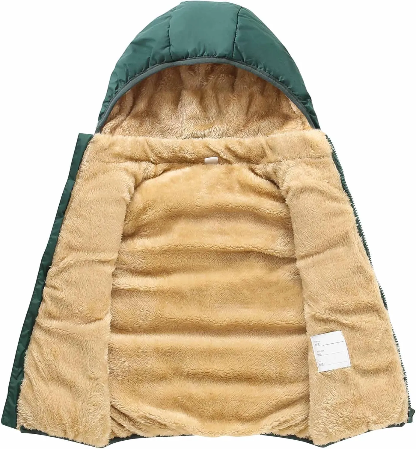 Toddler Winter Puffer Vest Fleece Hooded Sleeveless Jacket Padded Down Waistcoat Outwear for Baby Boys Girls