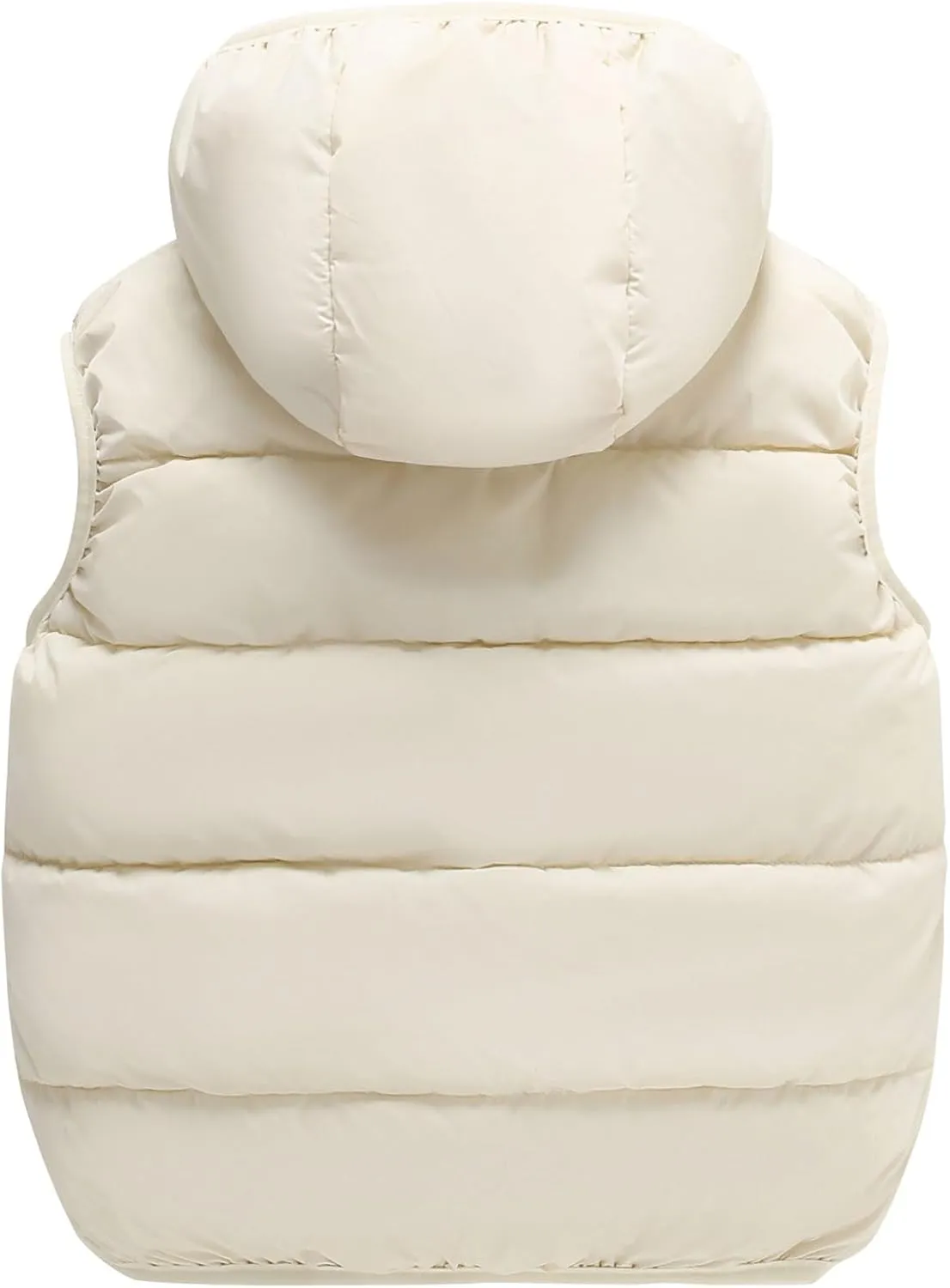 Toddler Winter Puffer Vest Fleece Hooded Sleeveless Jacket Padded Down Waistcoat Outwear for Baby Boys Girls