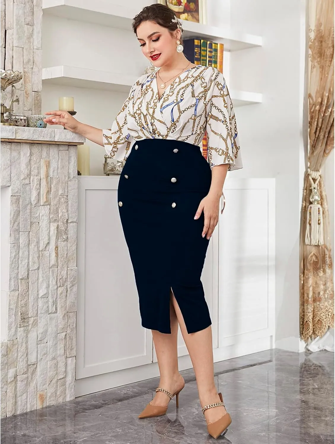 TOLEEN Plus Size Dress for Women Lace Floral Printed Luxury Chic Elegant Maxi Warp Dresses
