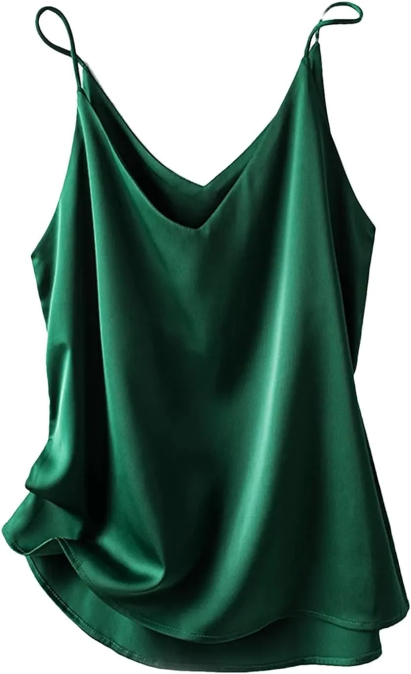 V-Neck Camisole Tops for Women Sexy Bottoming Top Spaghetti Strap Tops for Women