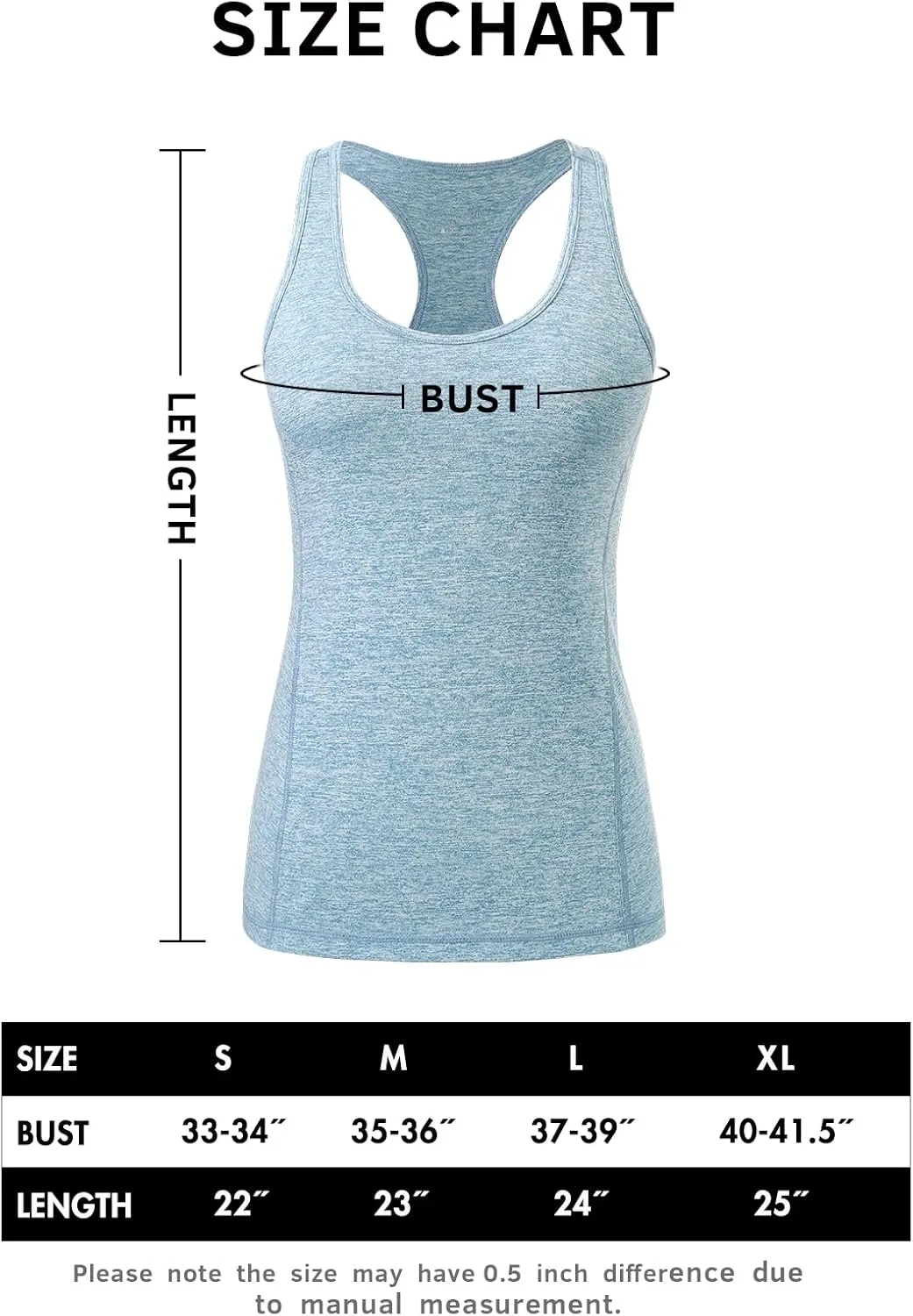 Vislivin Workout Tank Tops for Women Racerback Athletic Tanks Running Exercise Gym Tank Top - 4 Packs