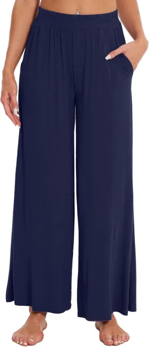 WiWi Viscose from Bamboo Women' s Pajamas Pants Soft Yoga Loose Pant Comfy Pajama Bottoms S-XXL