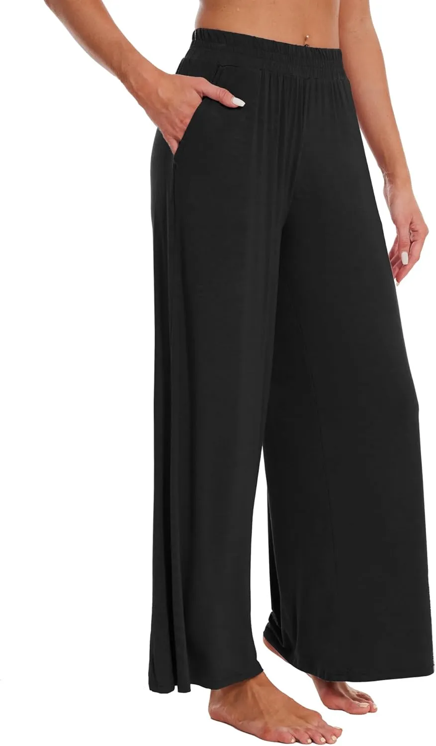 WiWi Viscose from Bamboo Women' s Pajamas Pants Soft Yoga Loose Pant Comfy Pajama Bottoms S-XXL