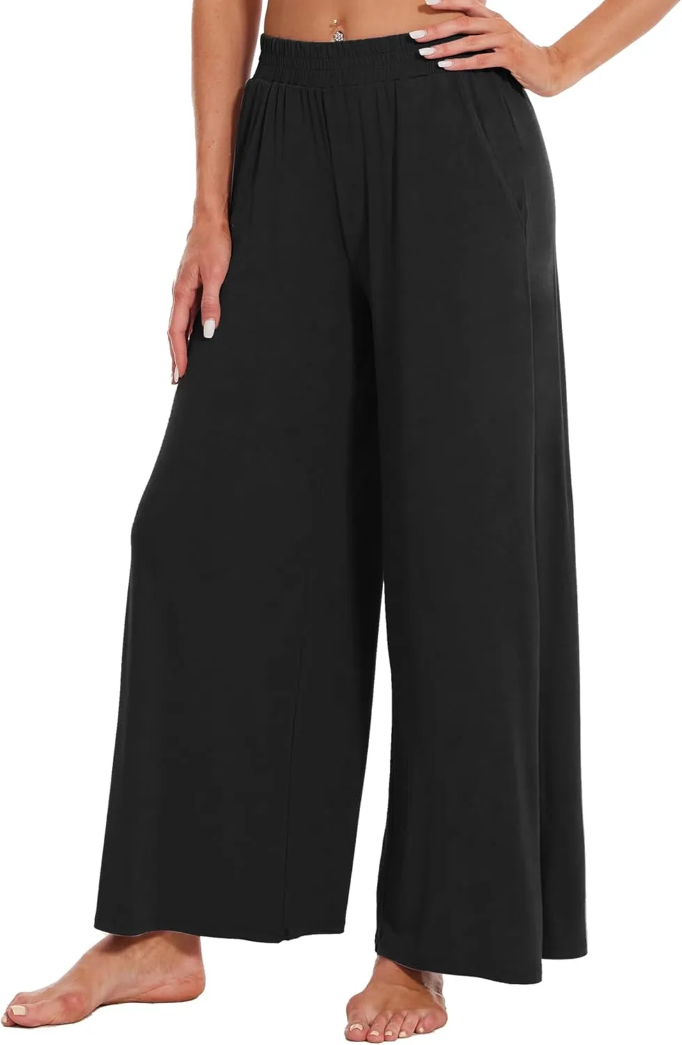 WiWi Viscose from Bamboo Women' s Pajamas Pants Soft Yoga Loose Pant Comfy Pajama Bottoms S-XXL
