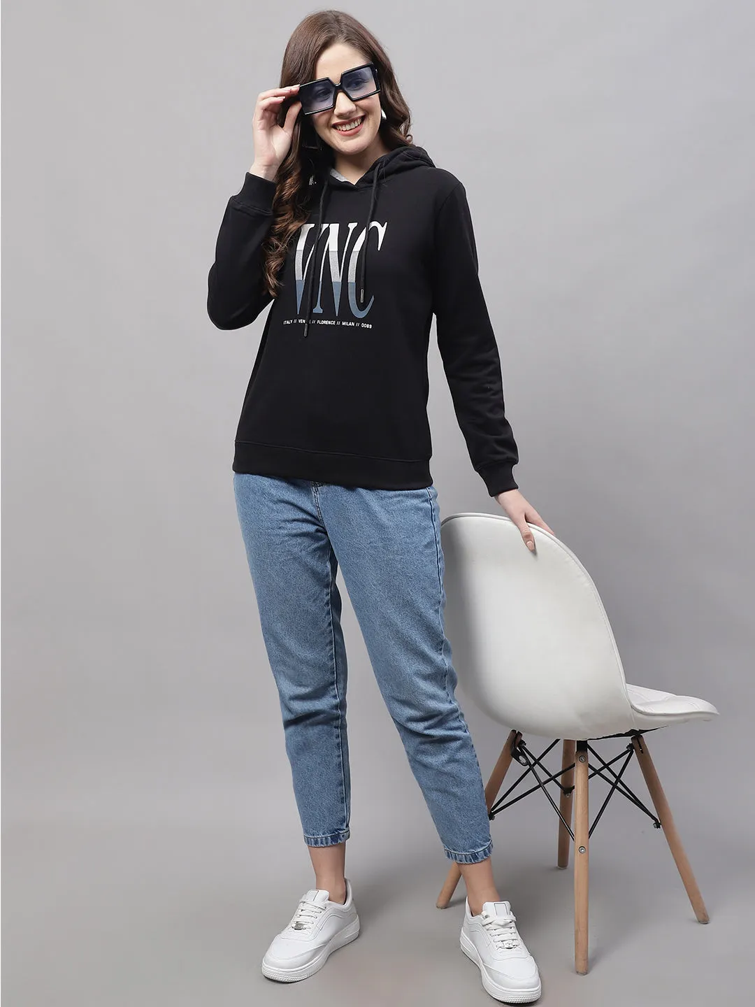 Women Black Sweatshirt