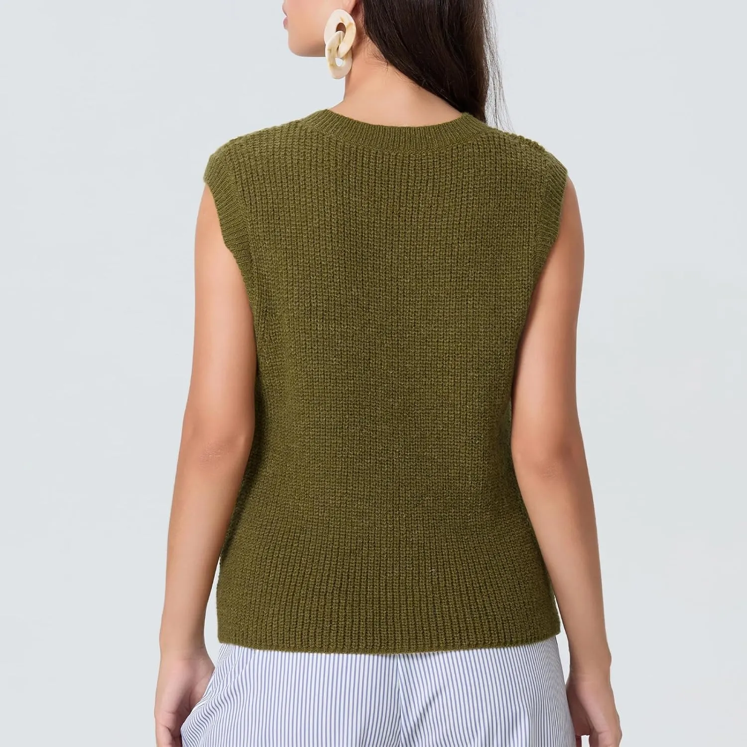 Women Button Down Going Out Trendy Tops Slim Fit Sleeveless Knitted Ribbed Sexy Vest Shirt Y2K Tank Tops