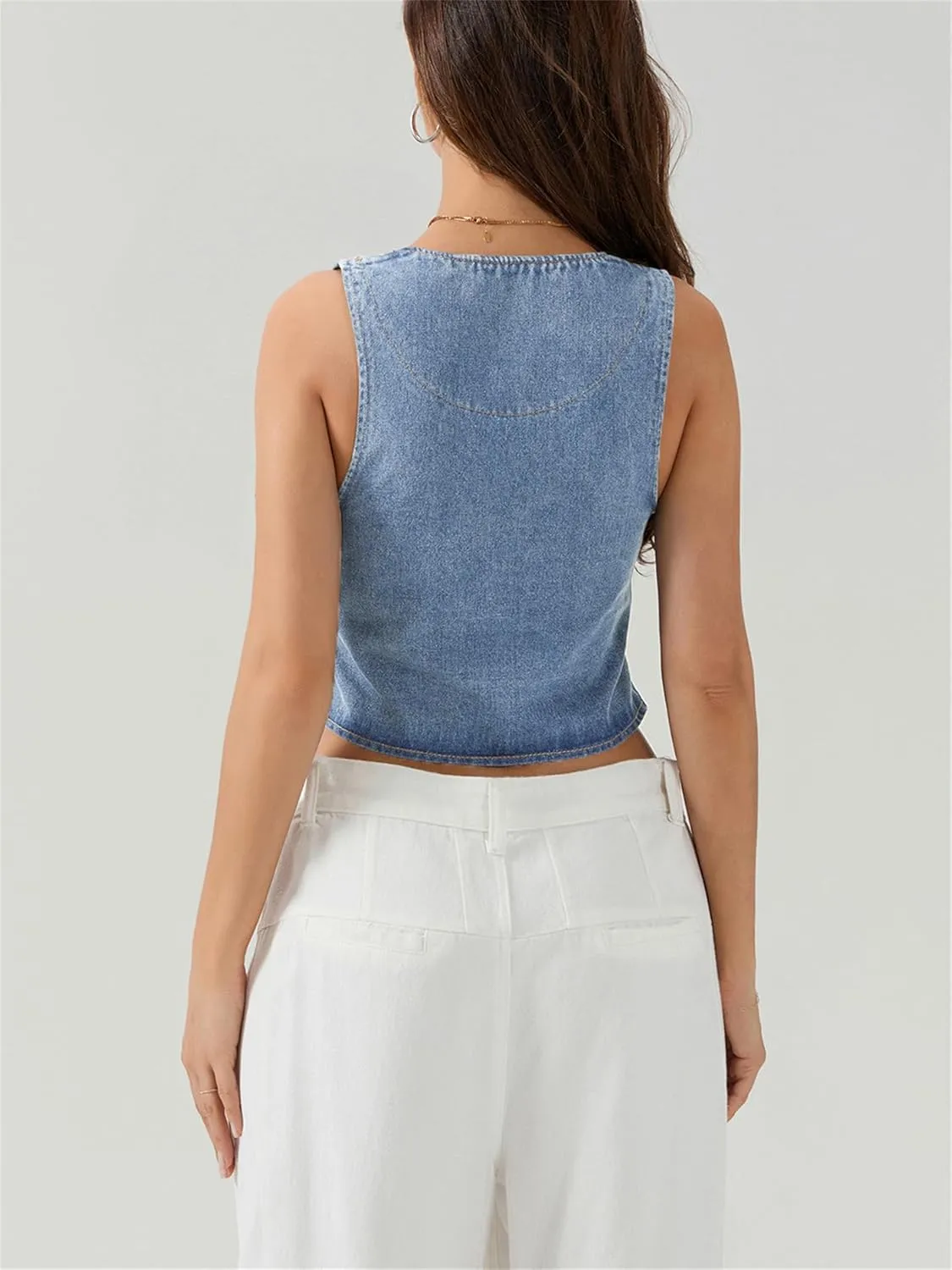 Women Y2k Peplum Tank Tops Tie Front Sleeveless Striped Ruffled Hem Babydoll Vest Shirts Summer Cute Going Out Top