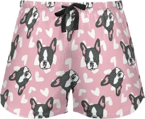 Women's Pajamas Shorts Lounge Sleep Bottoms Soft Pj Boxer Short Pants with Pockets