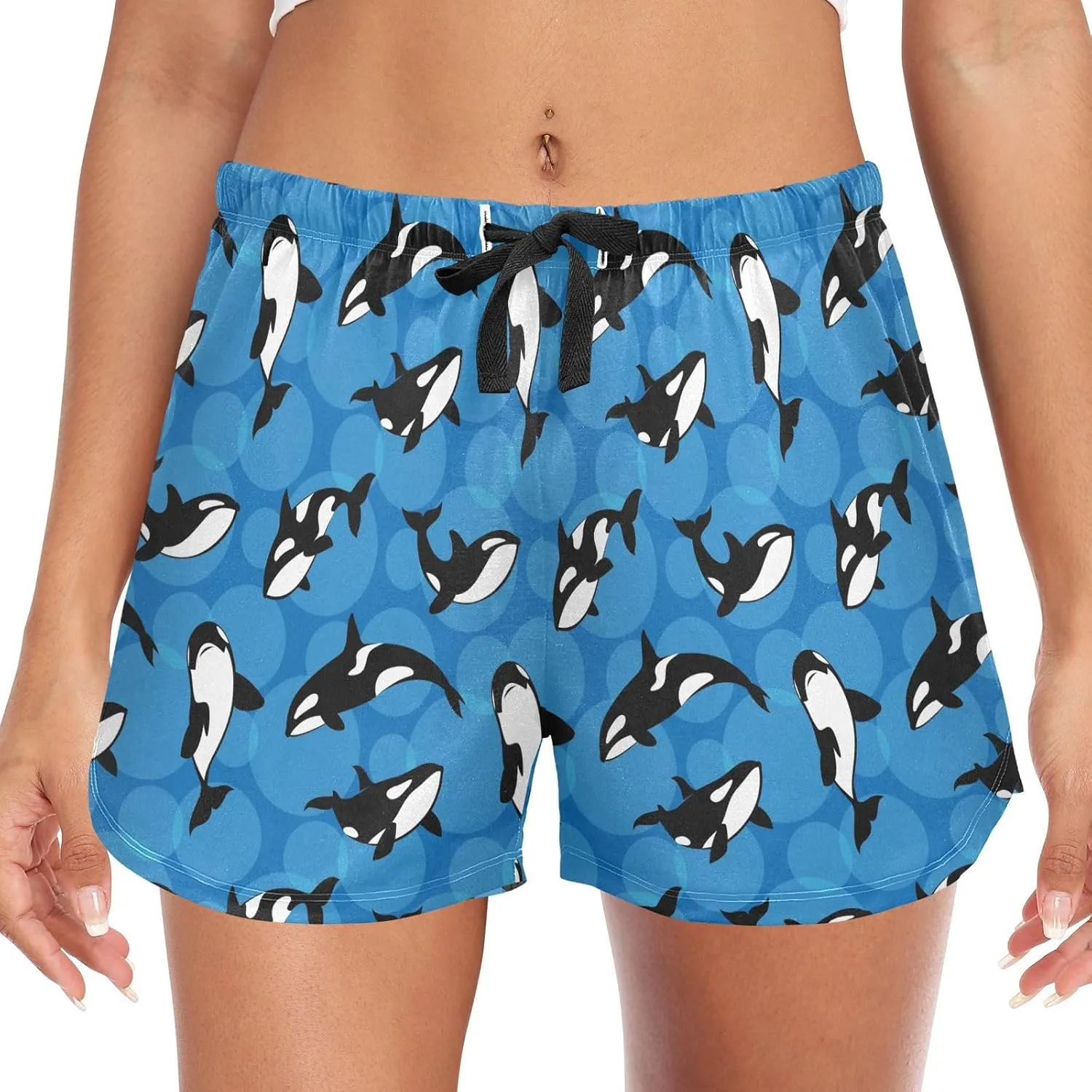 Women's Pajamas Shorts Lounge Sleep Bottoms Soft Pj Boxer Short Pants with Pockets