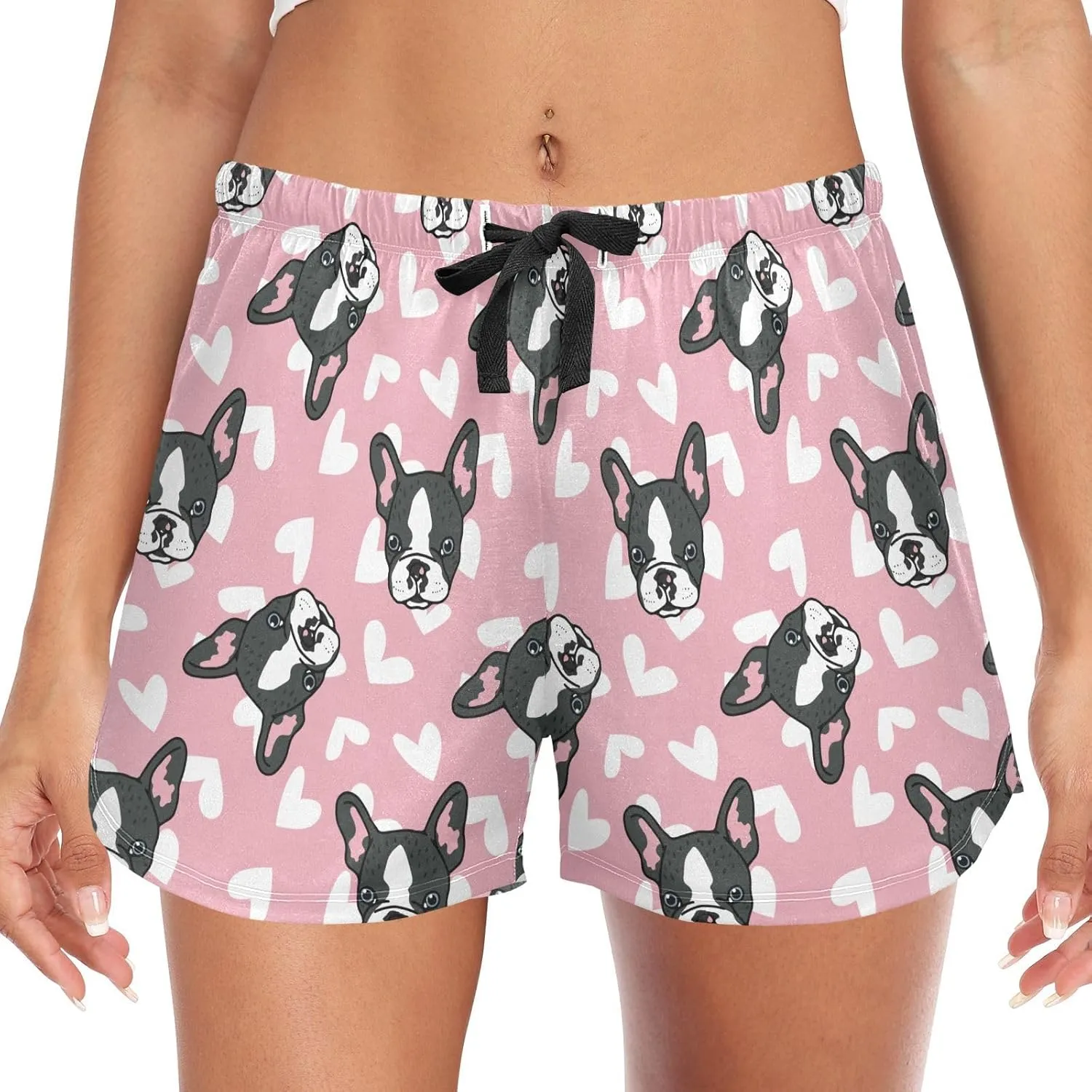 Women's Pajamas Shorts Lounge Sleep Bottoms Soft Pj Boxer Short Pants with Pockets