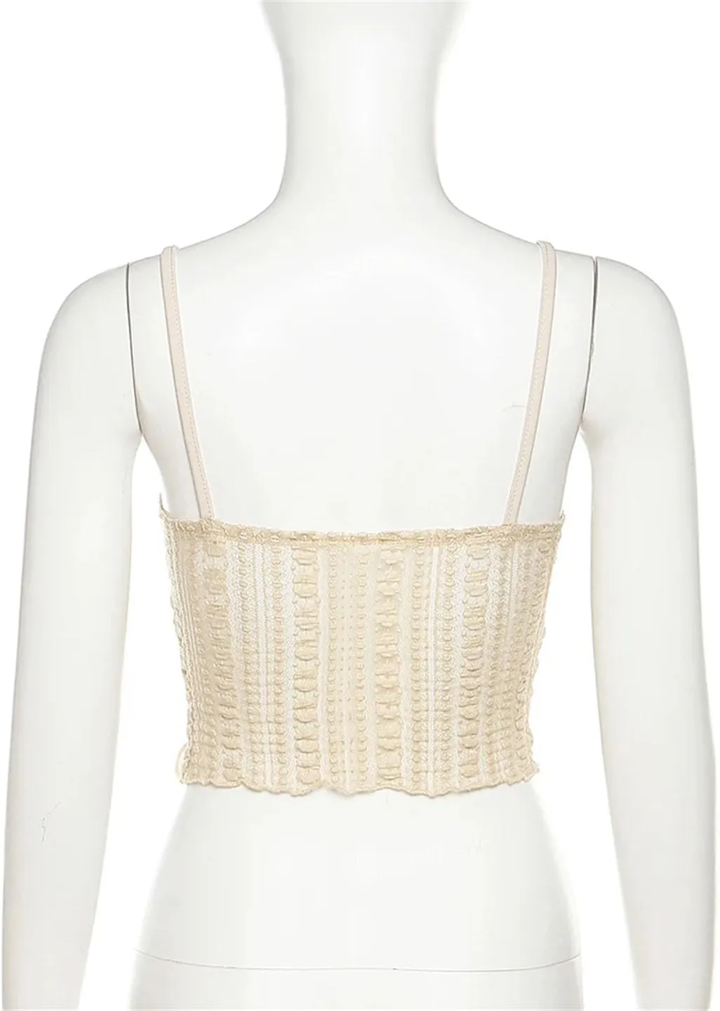 Women's Patchwork Contrast Color Thin Breathable Sexy Camisole Linen Vest