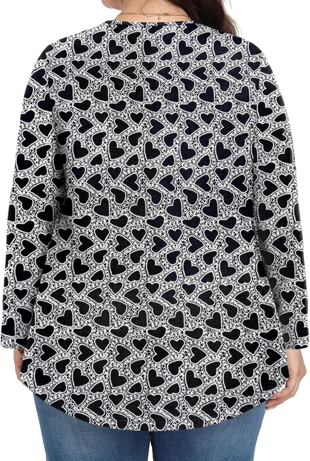 Womens Plus Size Tops Long Sleeve Shirts 2025 Fall Tunic Blouses 1X-5X