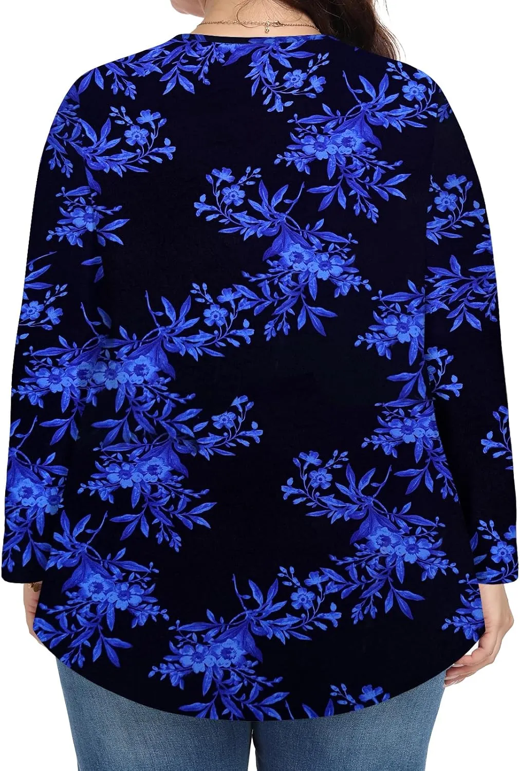 Womens Plus Size Tops Long Sleeve Shirts 2025 Fall Tunic Blouses 1X-5X