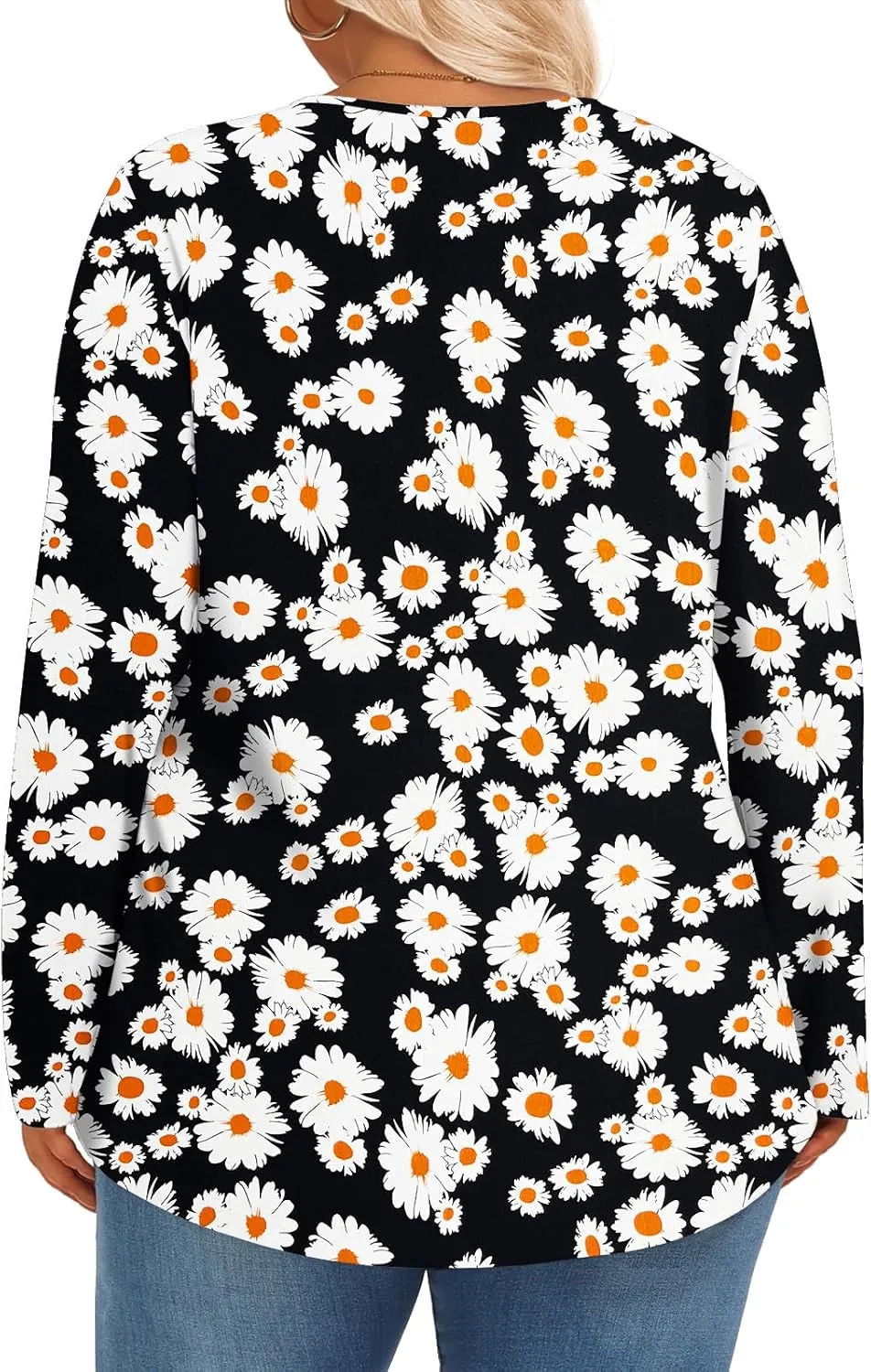Womens Plus Size Tops Long Sleeve Shirts Fall Tunics Blouses Wear with Leggings