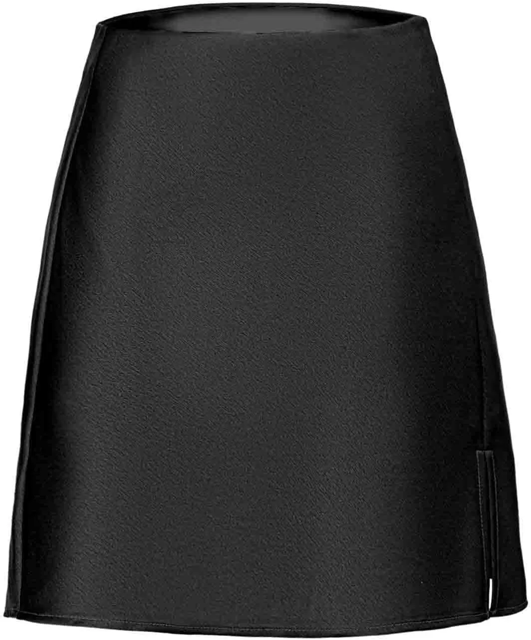 Women's Satin Split Slit Mini Skirt High Waisted Elastic Waist Sexy A-Line Silk Soft Elegant Short Skirts 2025
