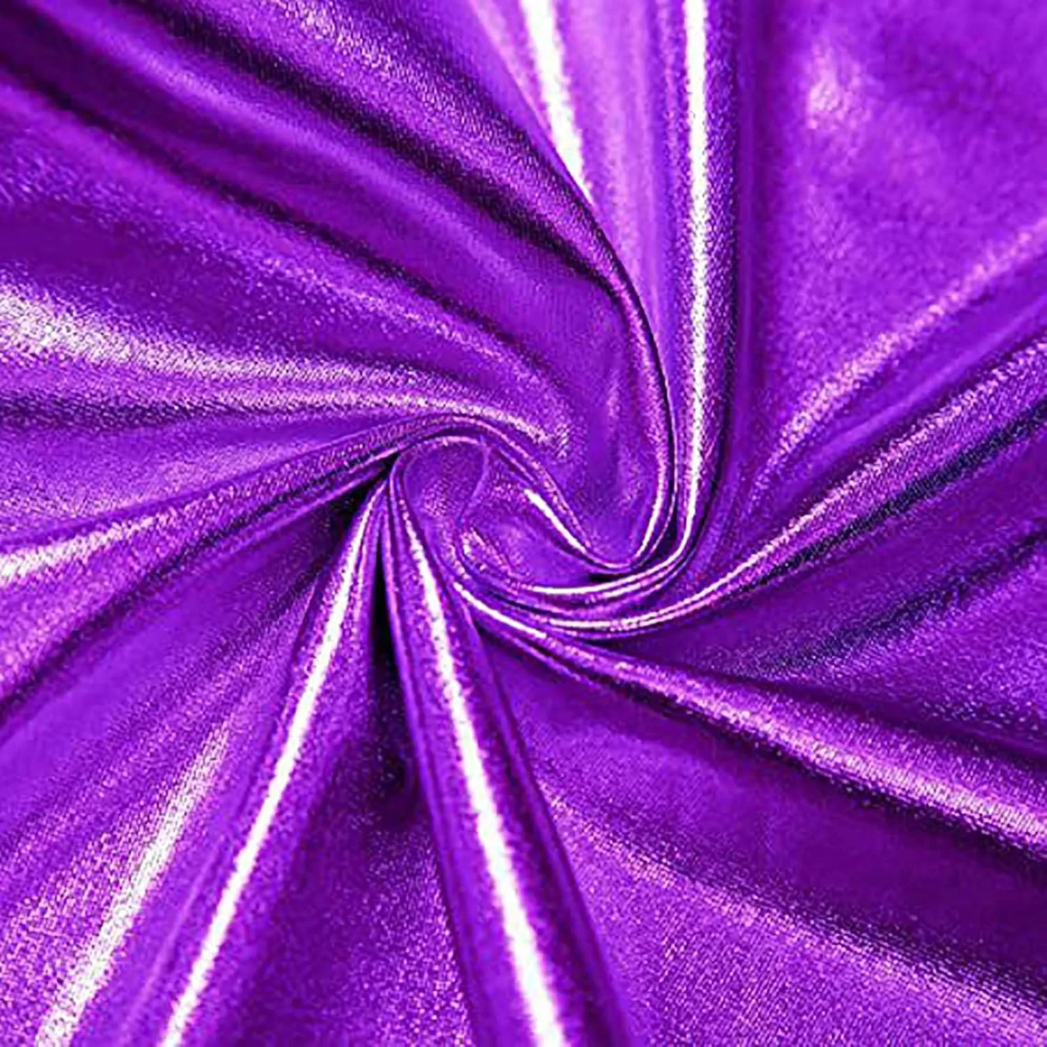 Womens Shiny Flared Pleated Short Mini Skater Skirt High Waisted A-Line Dance Skirt for Nightclub Costumes Clubwear