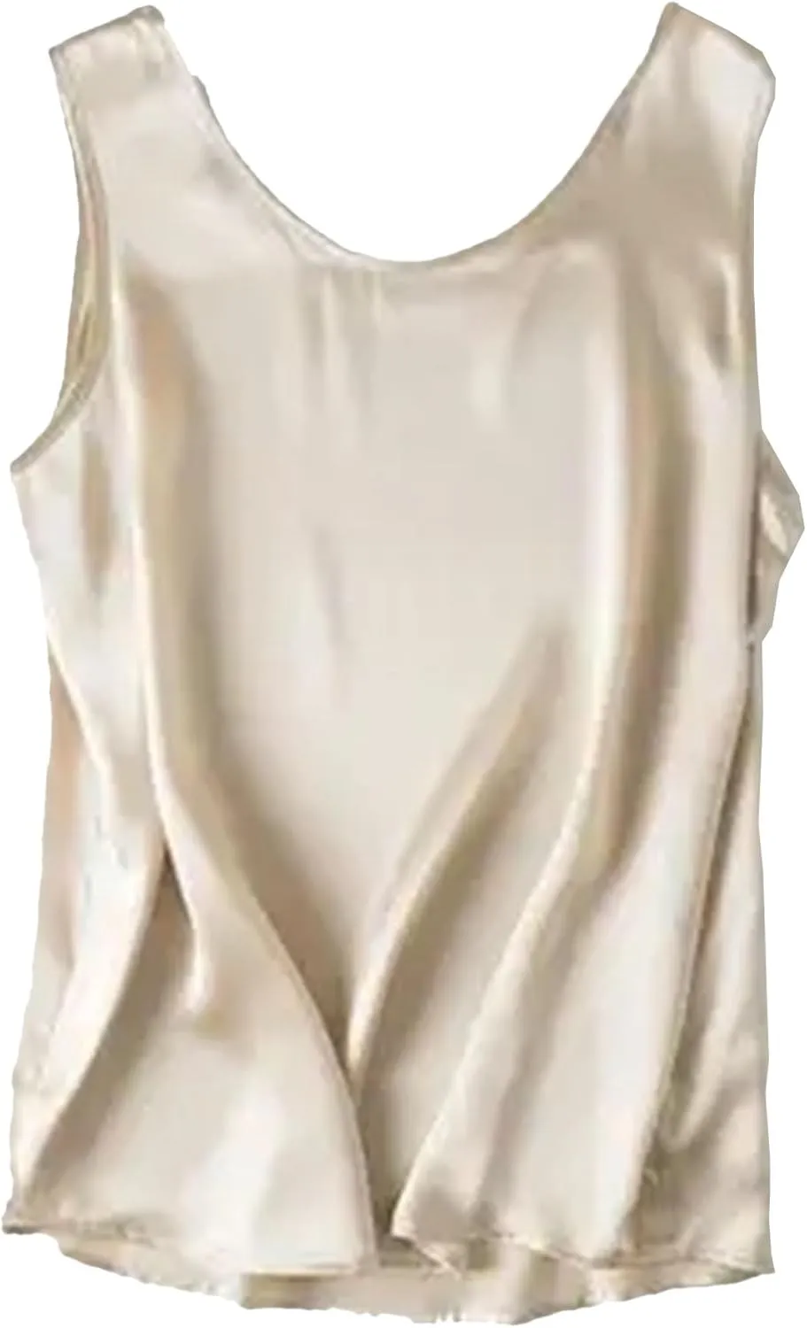 Women's Silk Satin Camisole Tops for Women Trendy Casual Sleeveless Blouses Tank Tops Shirt