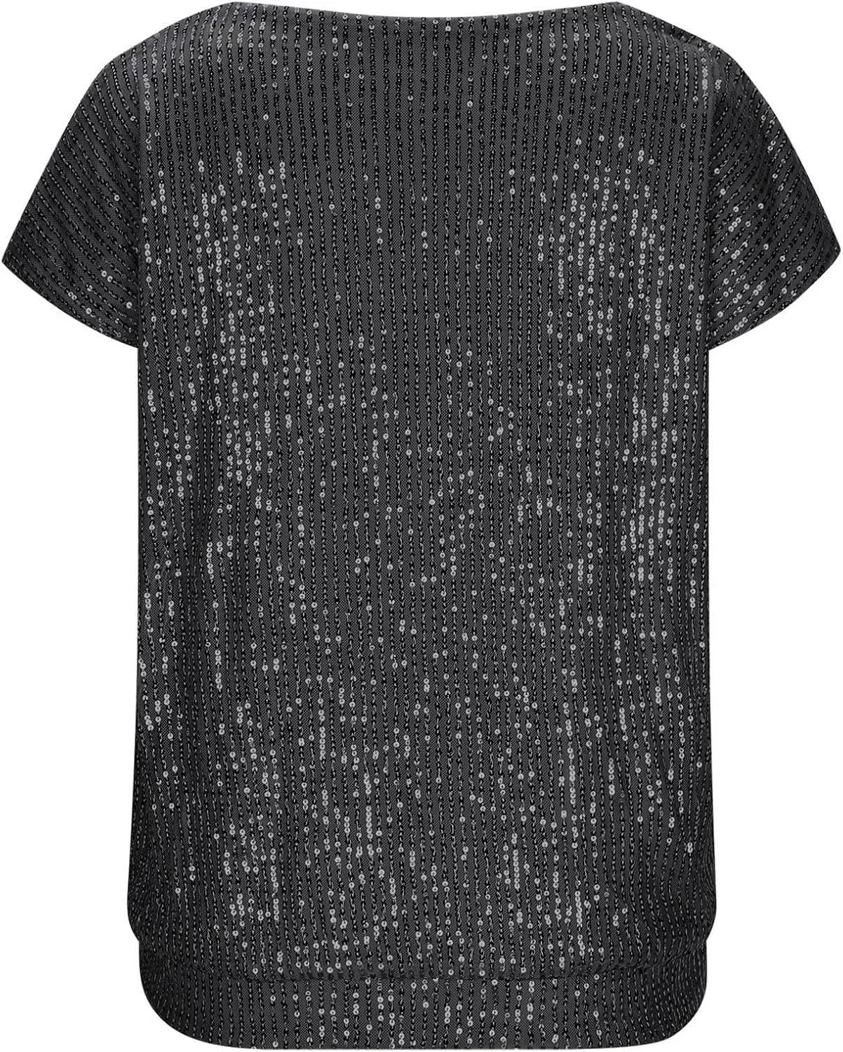 Womens Sparkle Sequin Top - Shimmer Glitter Blouses V Neck Cap Sleeve Club Party Shirts Disco Concert Tanks Tops 2025