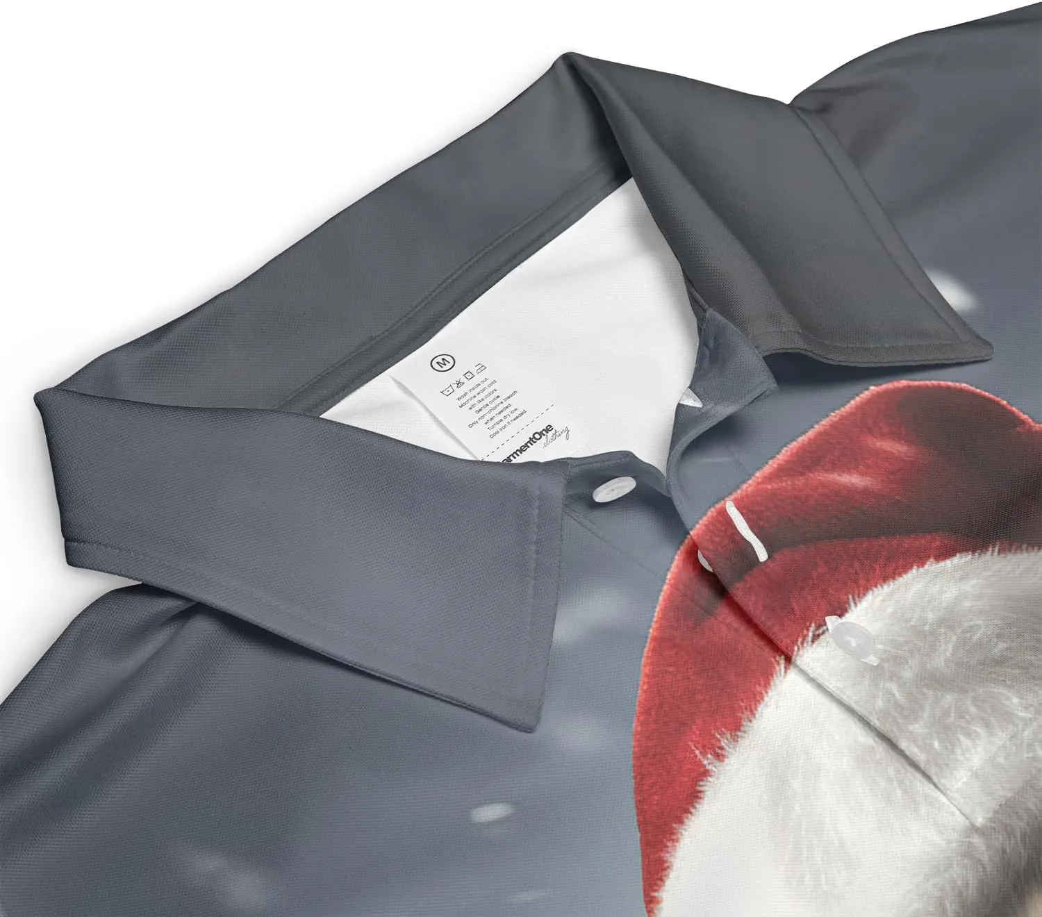 Xmas Cow Polo Shirts for Men - Galaxy Cat Mens Quick Dry Short Sleeve Polo Shirts Series 17