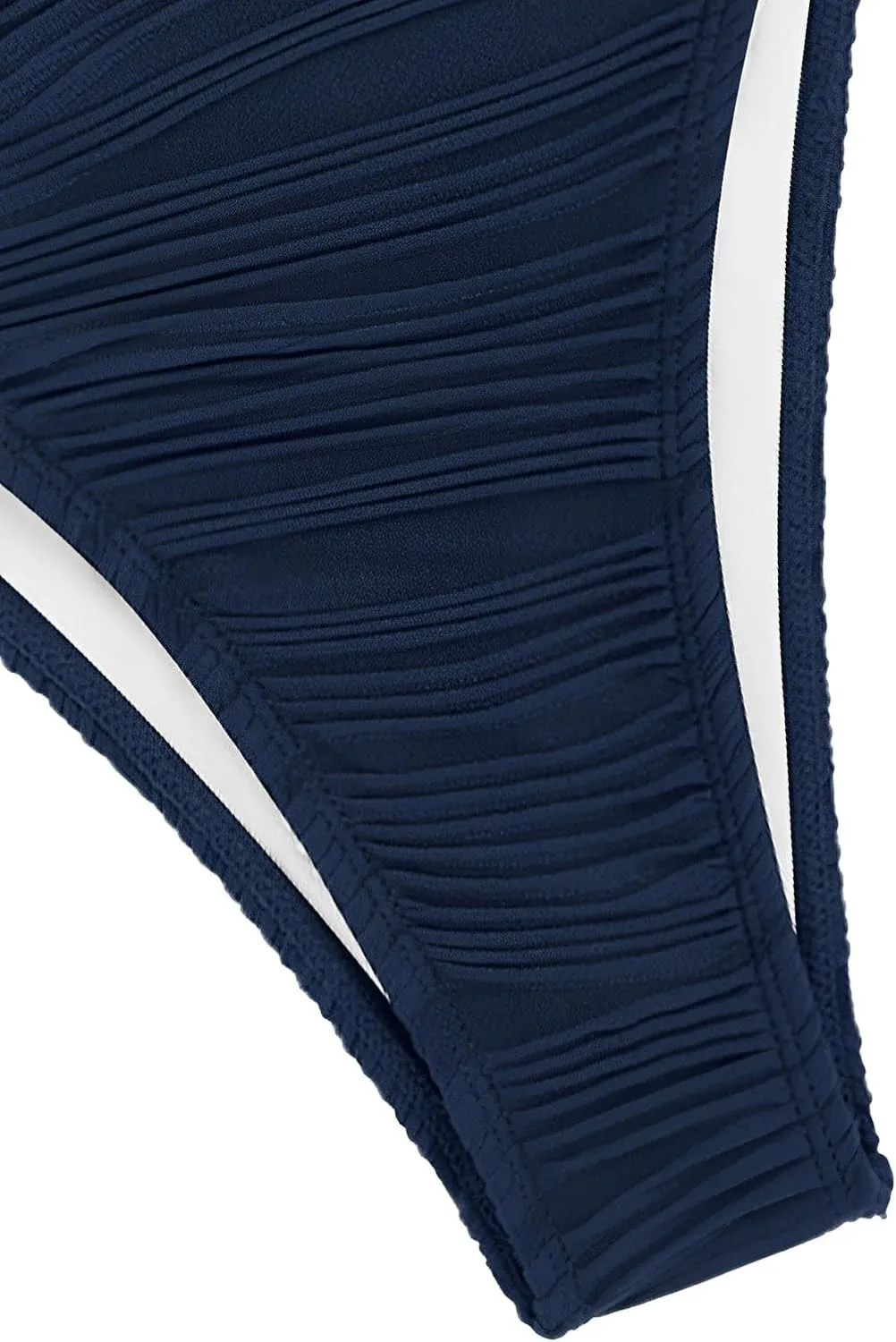 ZAFUL Women Cheeky Bikini Bottoms Wave Swimsuit Swim Briefs Bathing Basic Suit Bottom