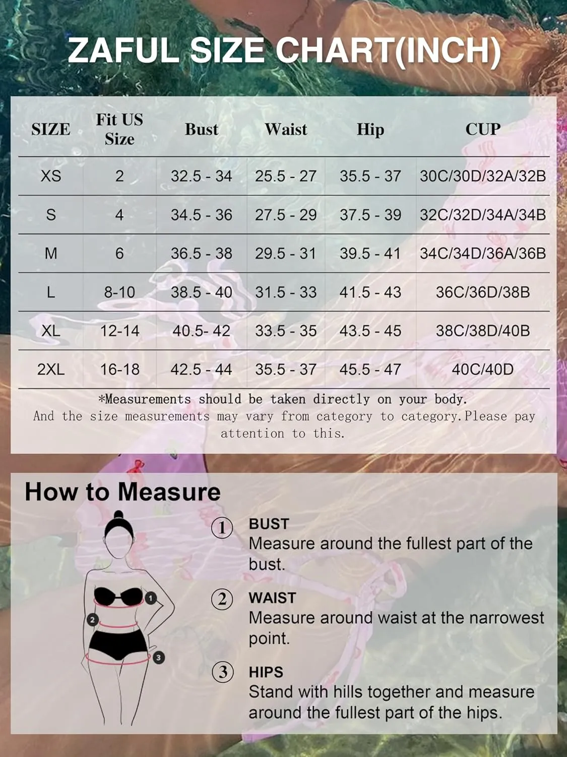 ZAFUL Women's Cinched Bikini Solid Color Wave Textured Knotted Tied Side Two Piece Swimsuit Bathing Suits