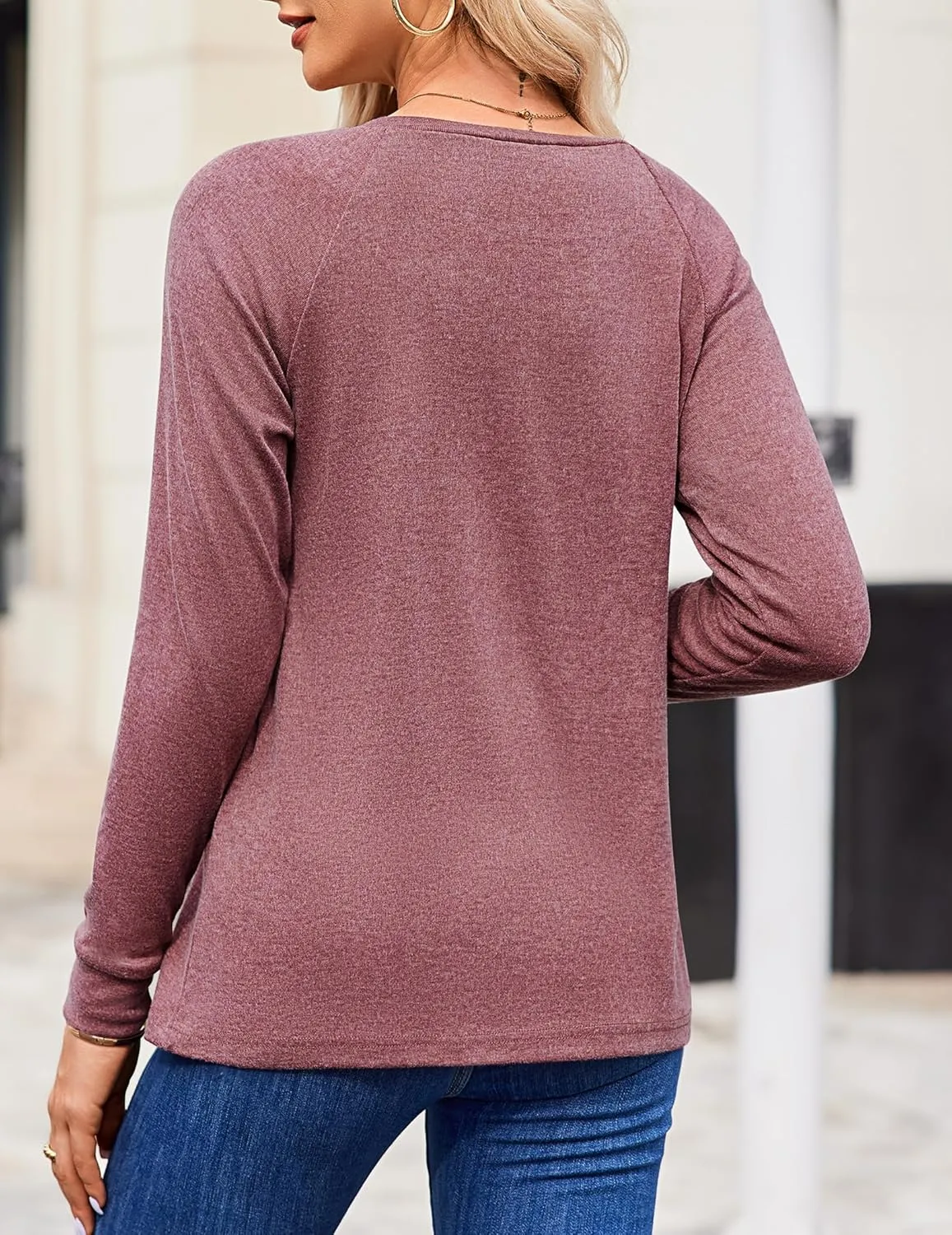 Zeagoo Women Long Sleeve Shirts Casual Tops Blouses Fashion Pleated Tunic Fall Clothes 2024